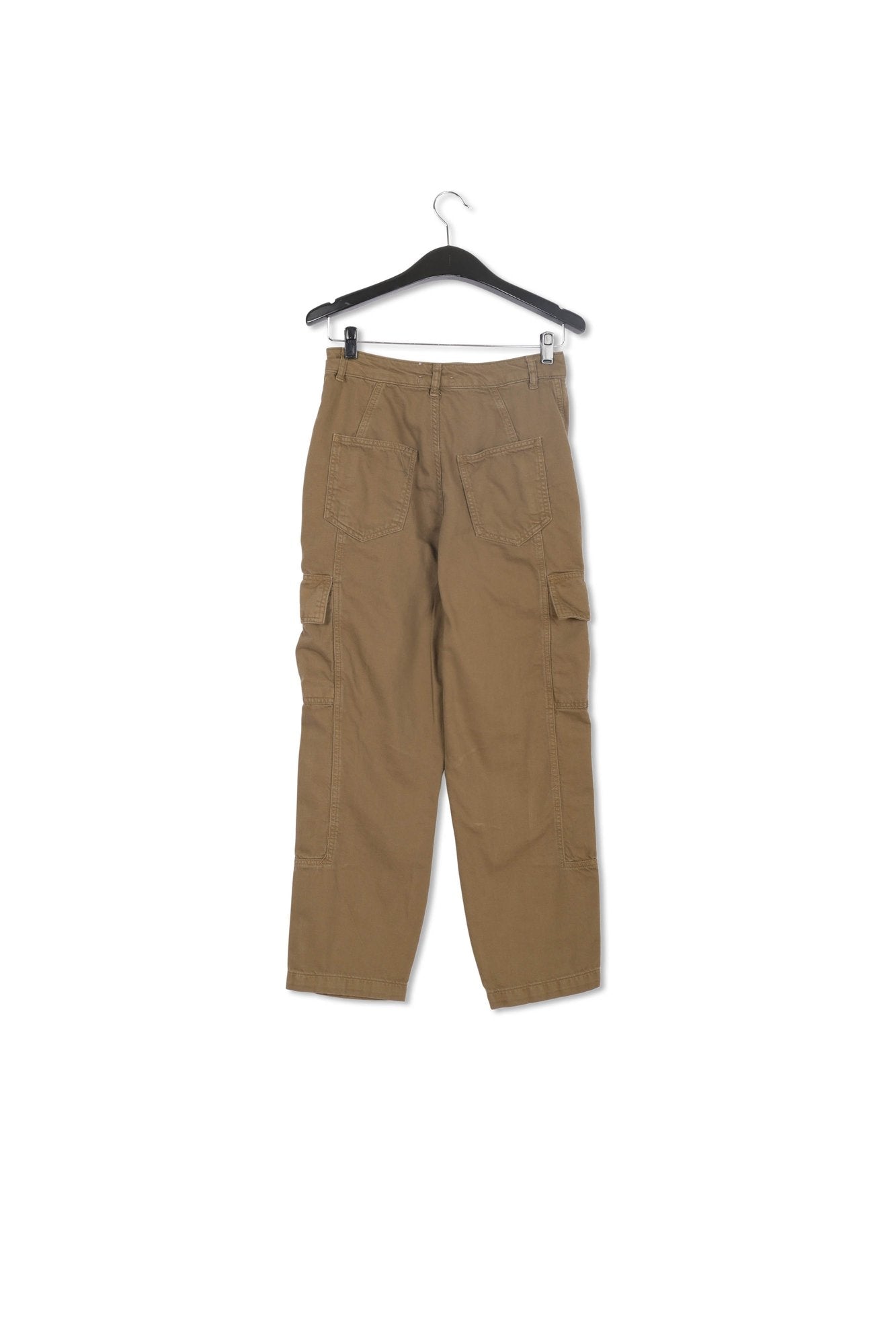 Jean treillis kaki aux jambes droites RE—SSENTIEL | Essentiel second hand