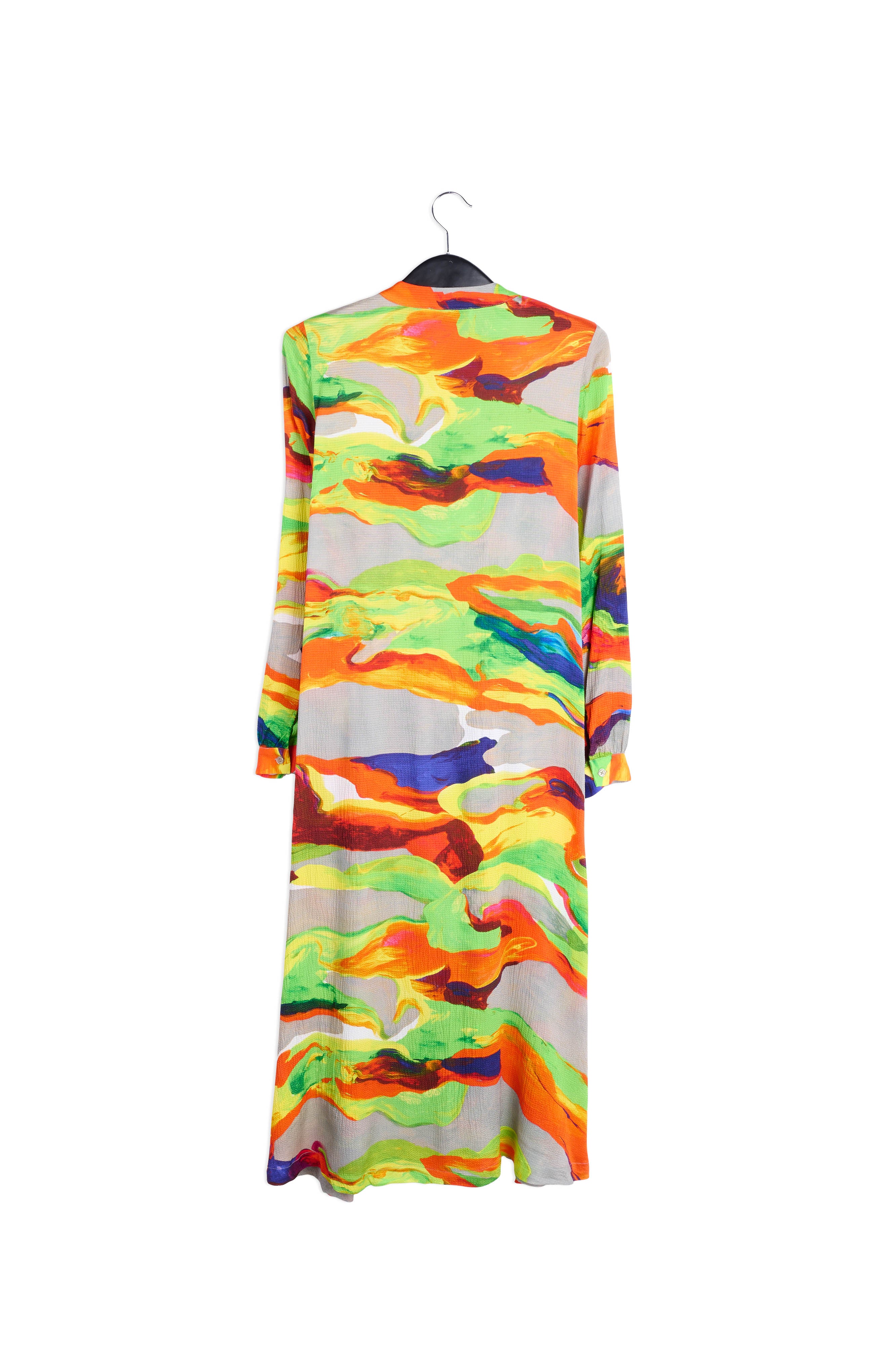 Orange midi-length shirt dress RE—SSENTIEL | Essentiel second hand