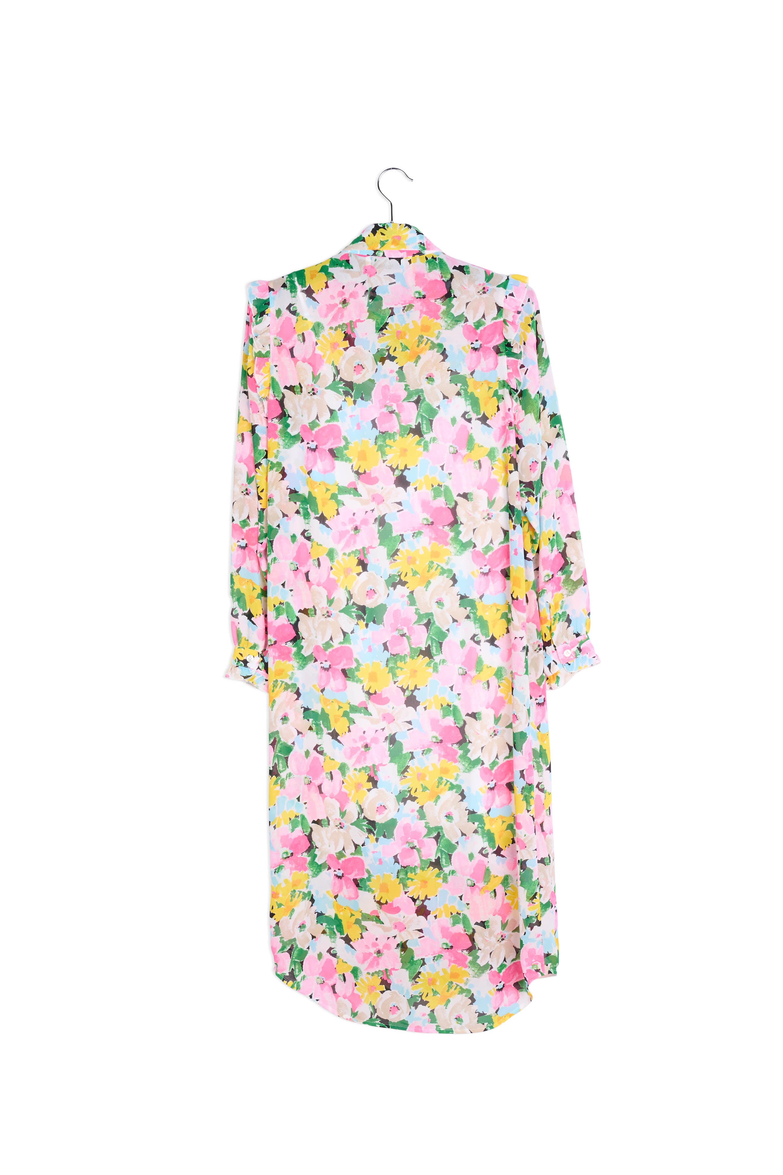 Colorful floral ruffle-detailed shirt dress RE—SSENTIEL | Essentiel second hand