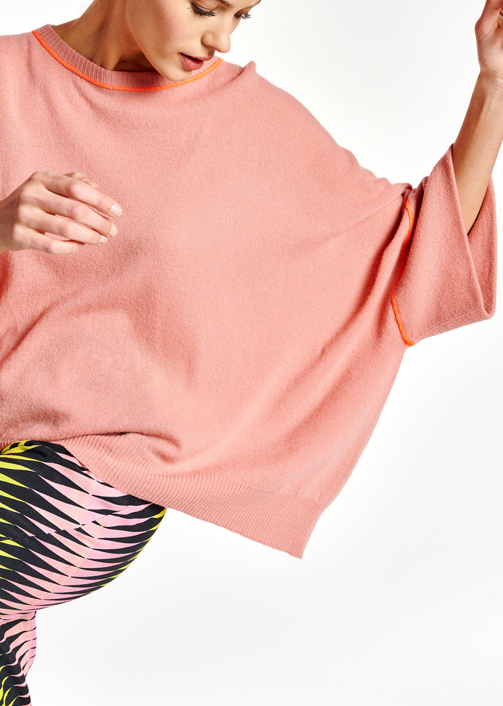 Pink merino wool and cashmere sweater RE—SSENTIEL | Essentiel second hand
