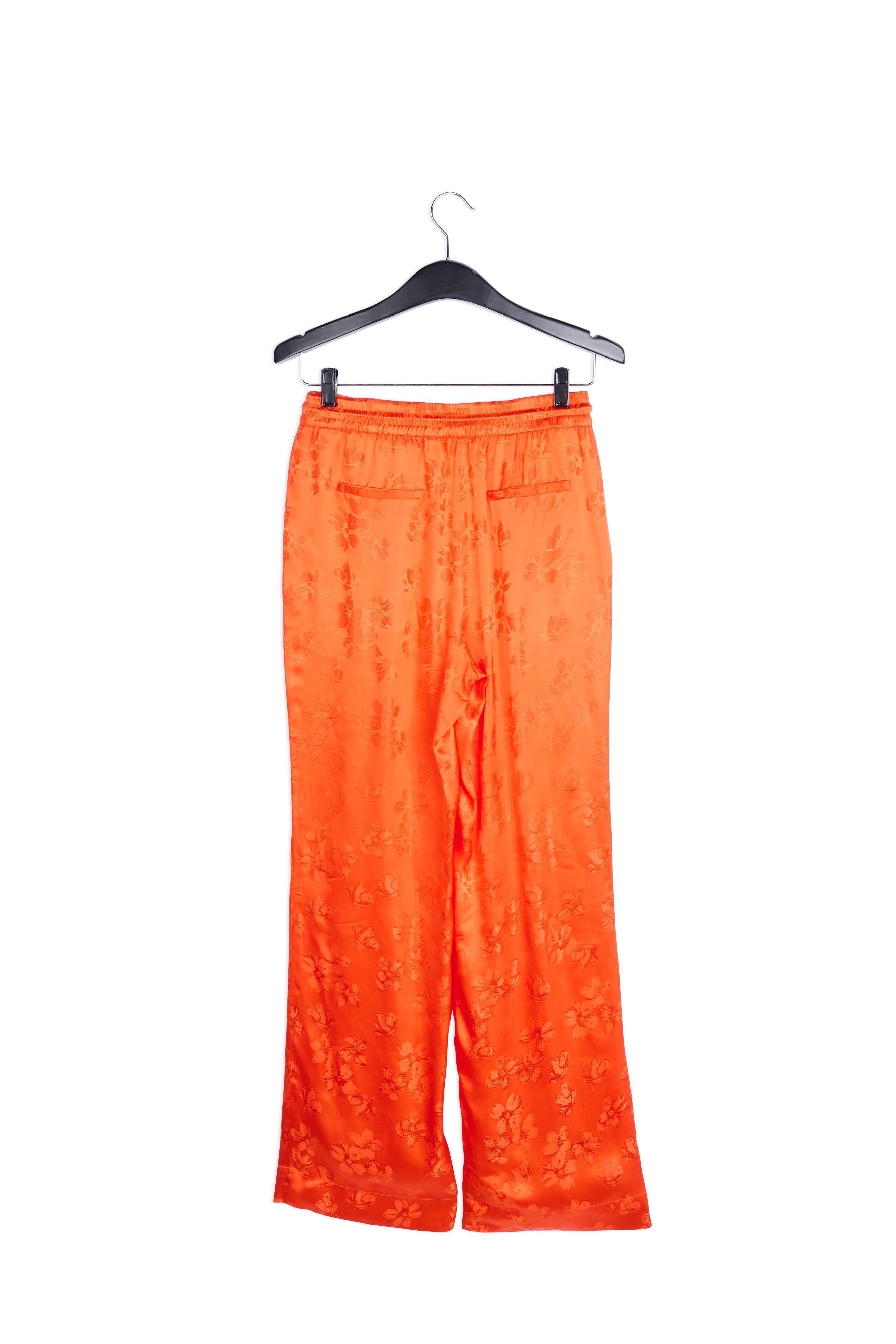 Pantalon de jogging en jacquard orange à fleurs RE—SSENTIEL | Essentiel second hand