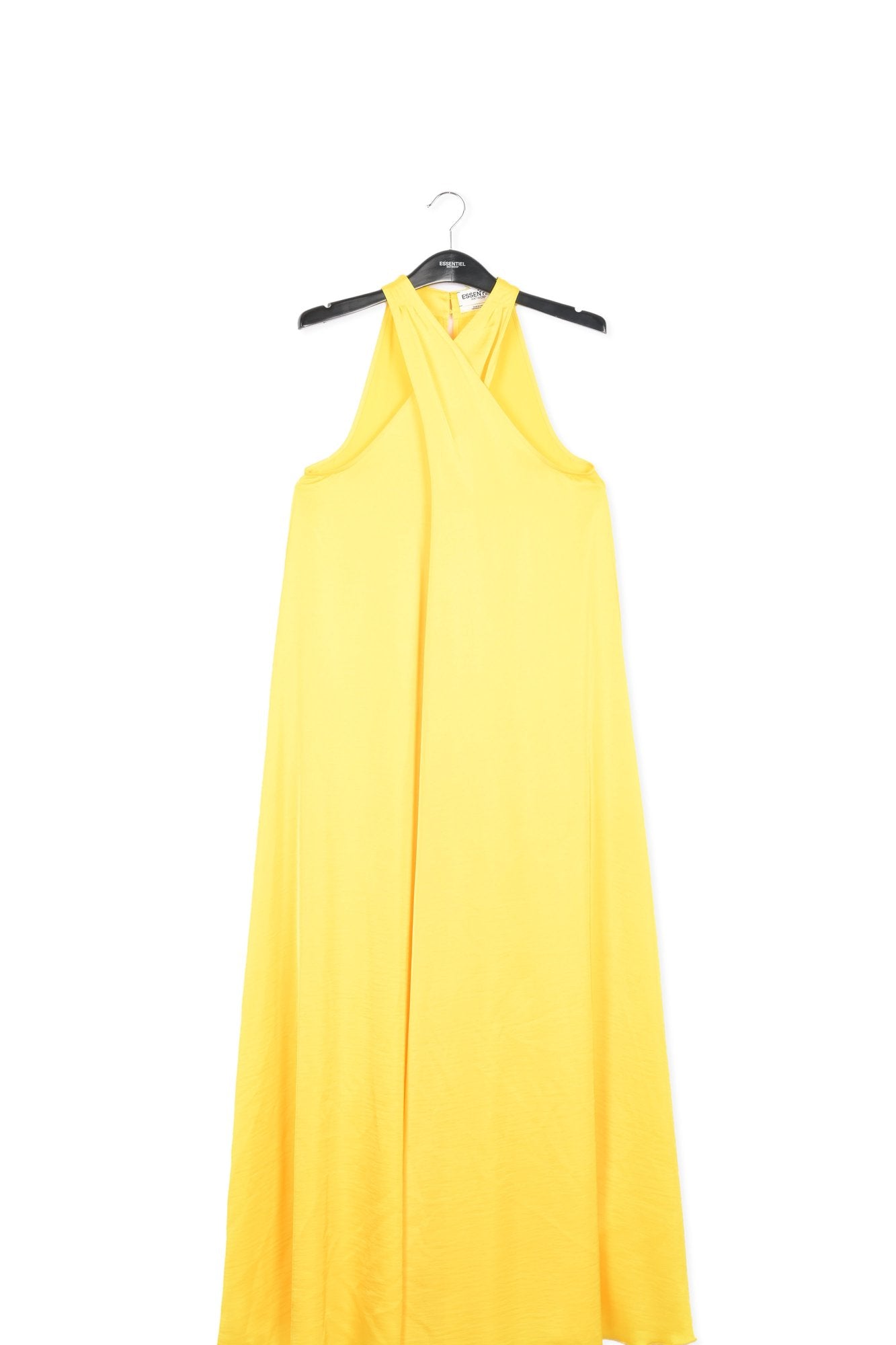 Yellow halter neck maxi-length dress RE—SSENTIEL | Essentiel second hand