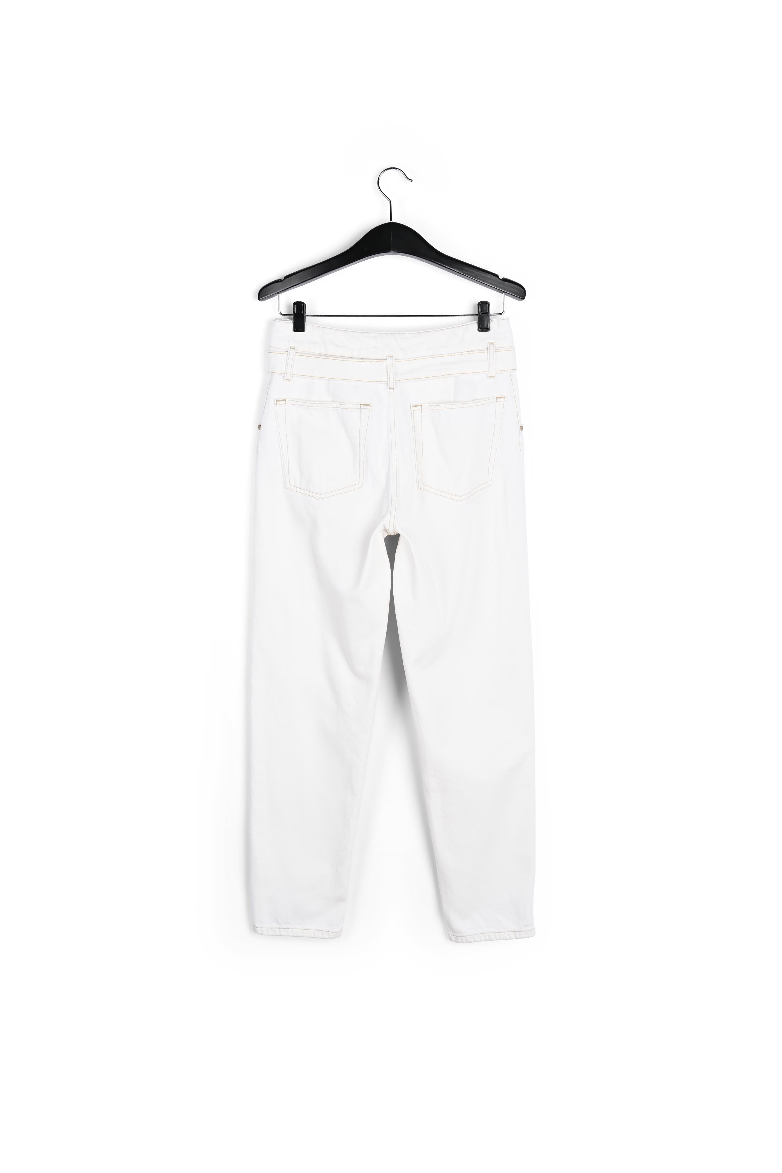 Gebroken witte jeans met hoge taille RE—SSENTIEL | Essentiel second hand