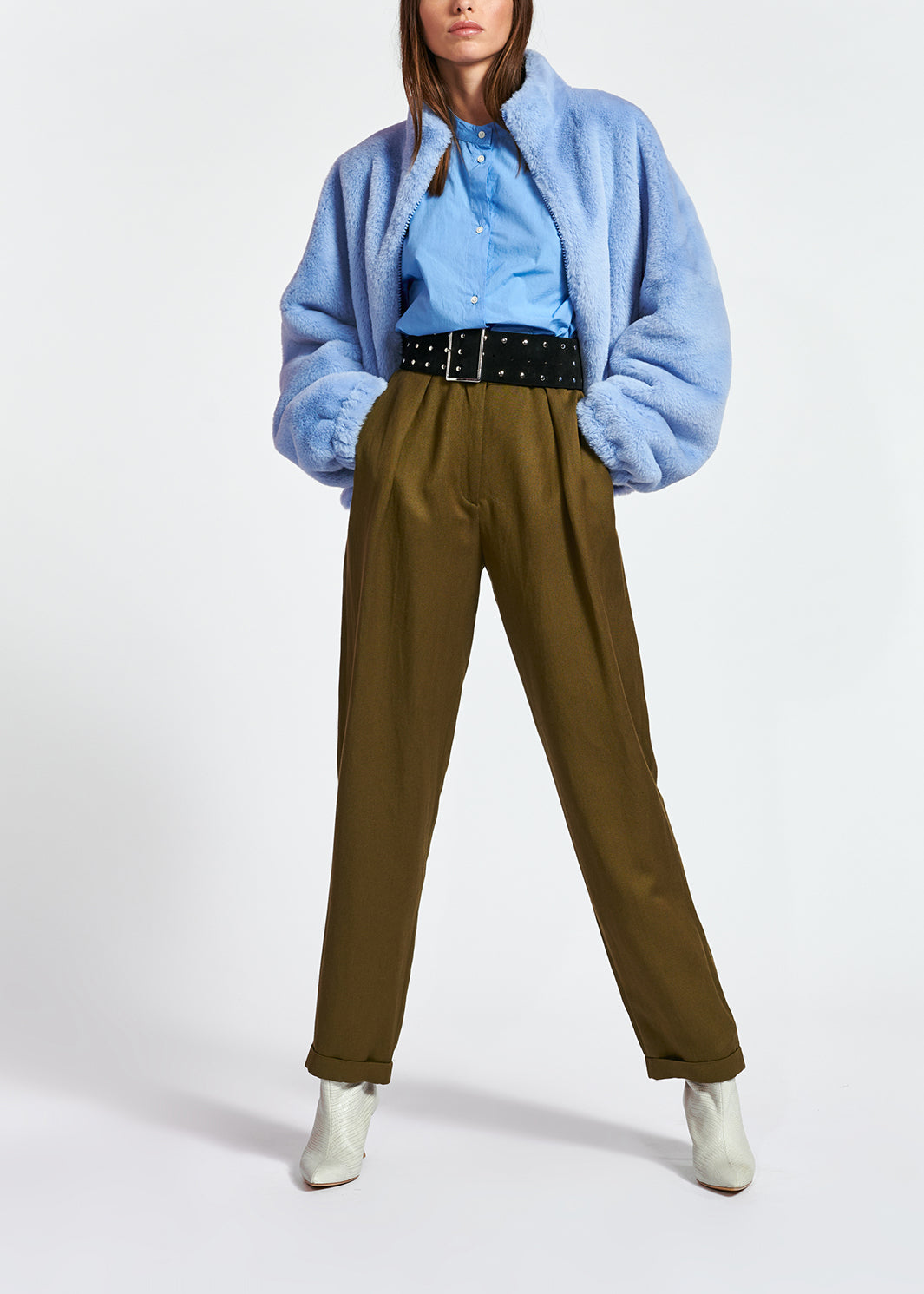 Blouson aviateur bleu clair réversible RE—SSENTIEL | Essentiel second hand