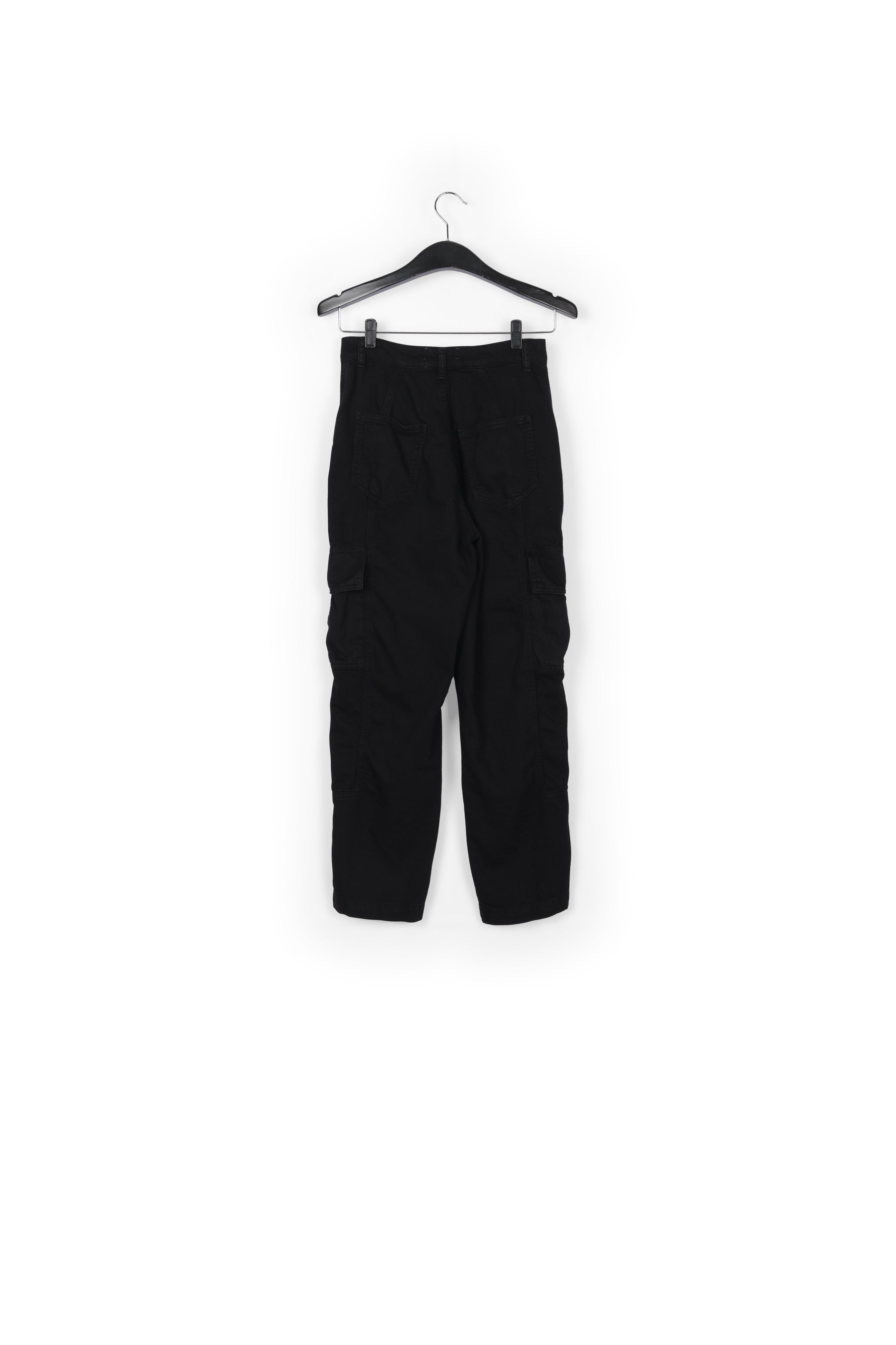 Black straight-leg cargo jeans RE—SSENTIEL | Essentiel second hand