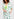 White shirt dress with blue and green floral print Faume - seconde main
