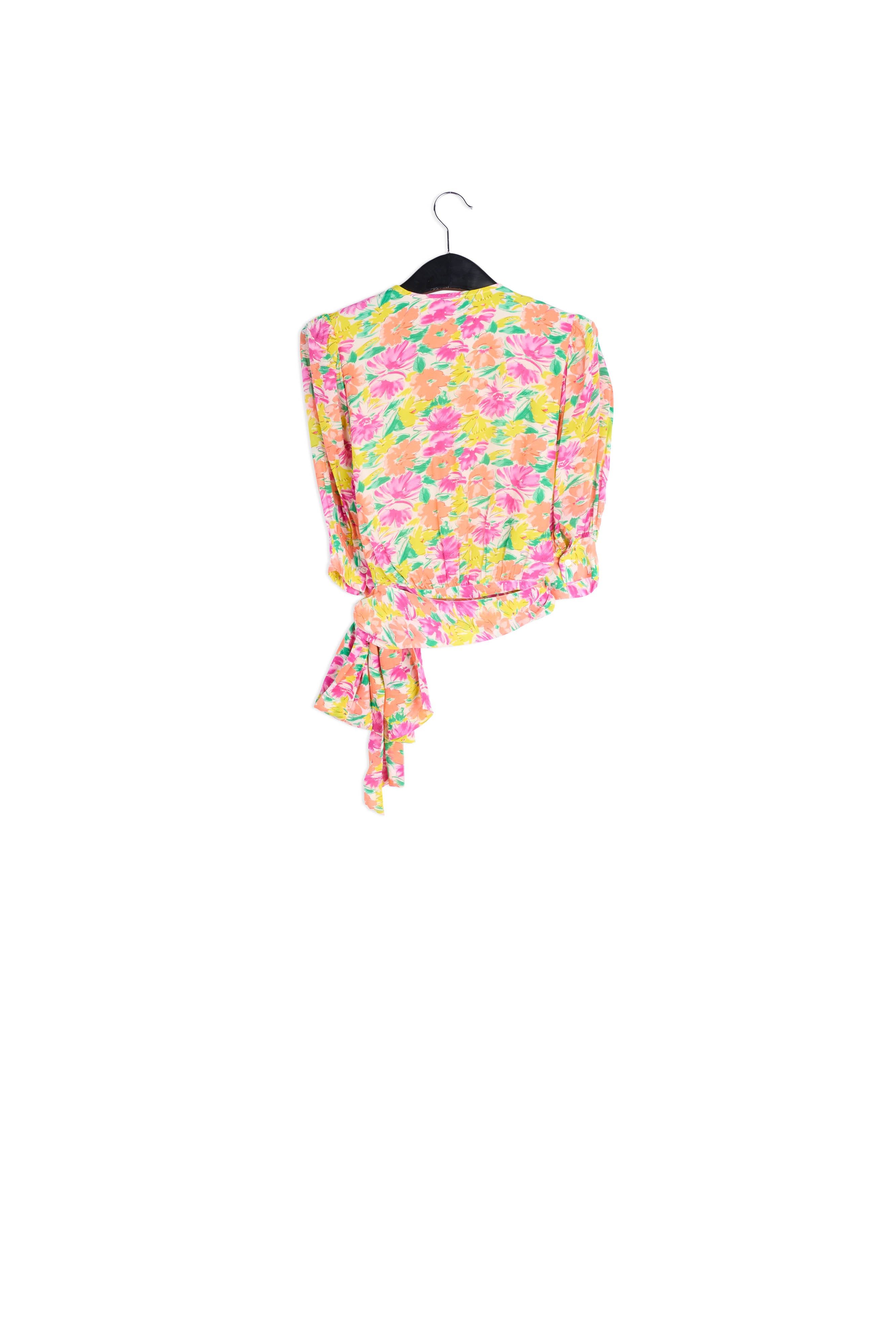 Wikkeltop met kleurrijke bloemenprint RE—SSENTIEL | Essentiel second hand