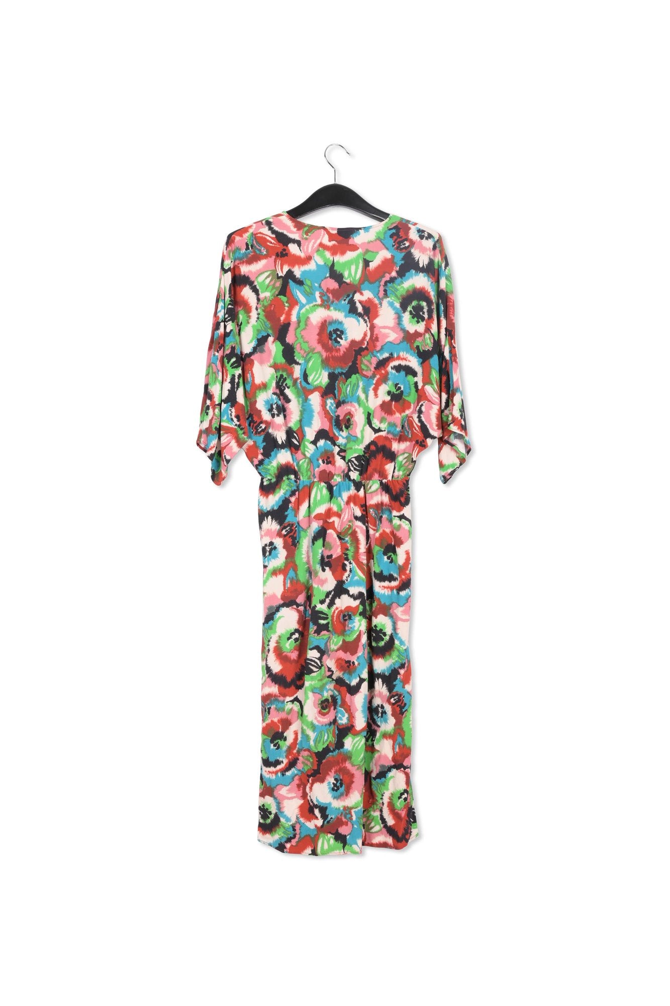 Multicolor kimono dress with floral print RE—SSENTIEL | Essentiel second hand