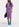 Purple lurex short-sleeved sweater Faume - seconde main