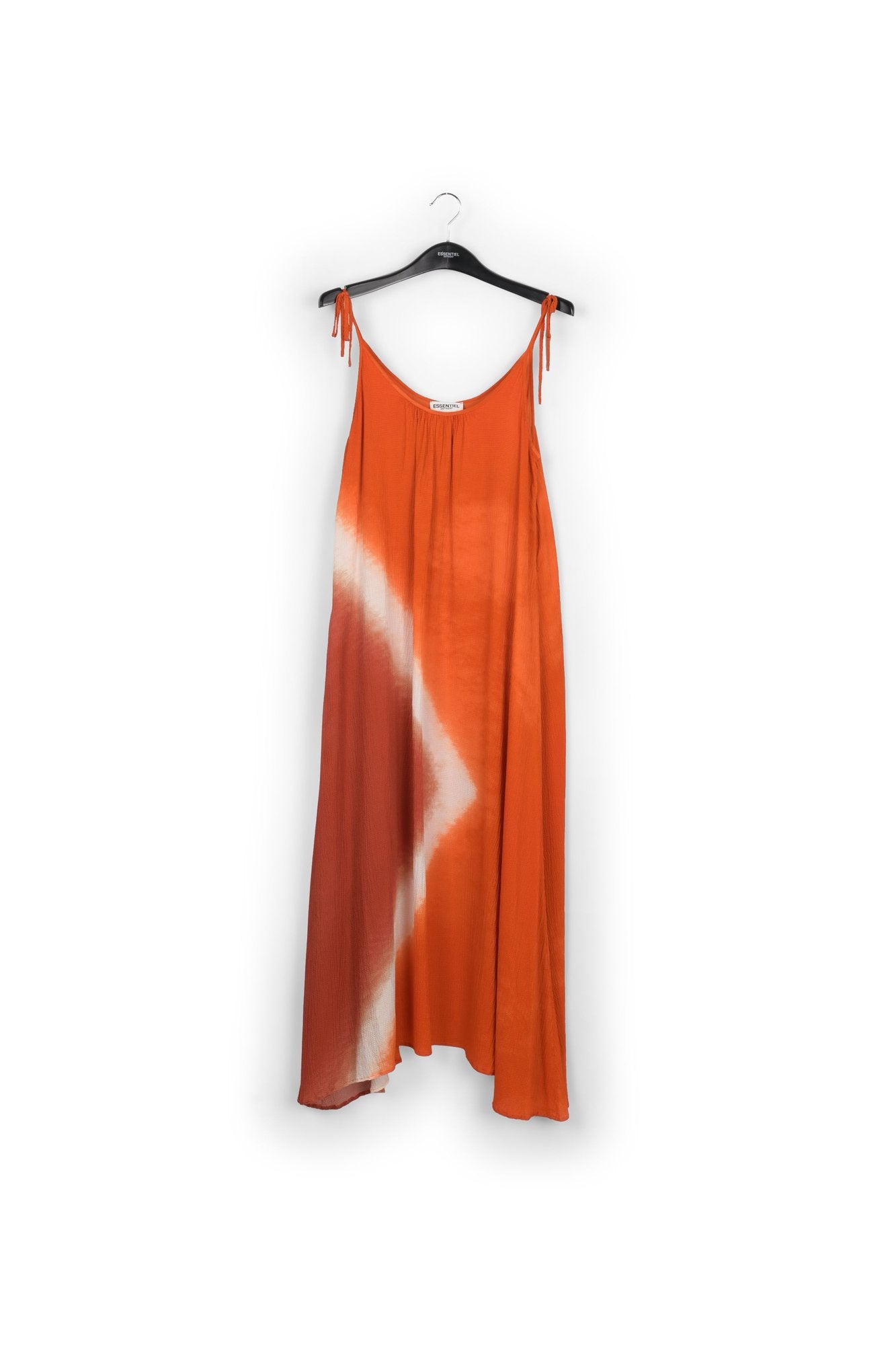 Orange strappy tie-dye maxi dress RE—SSENTIEL | Essentiel second hand