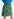 Dark green and blue floral-jacquard mini skirt Faume - seconde main
