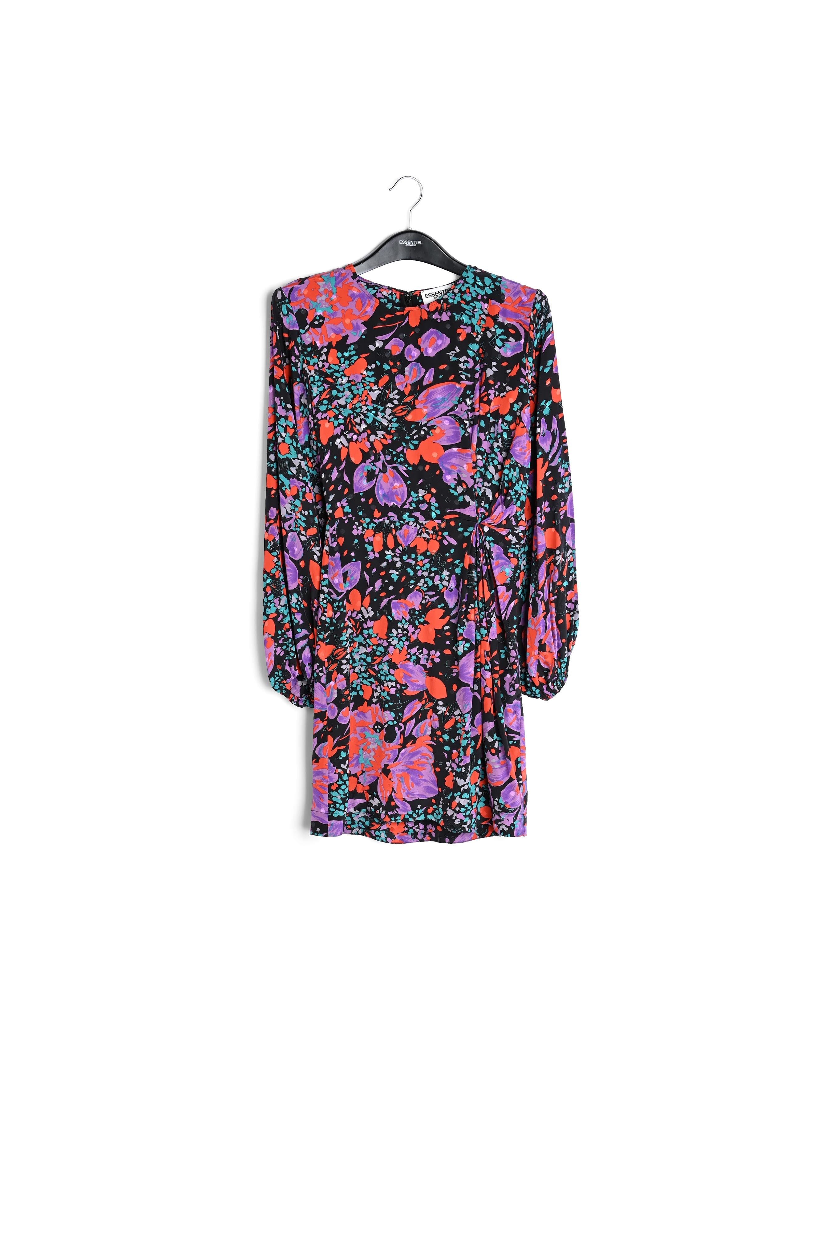Mini-robe noire en jacquard de soie RE—SSENTIEL | Essentiel second hand