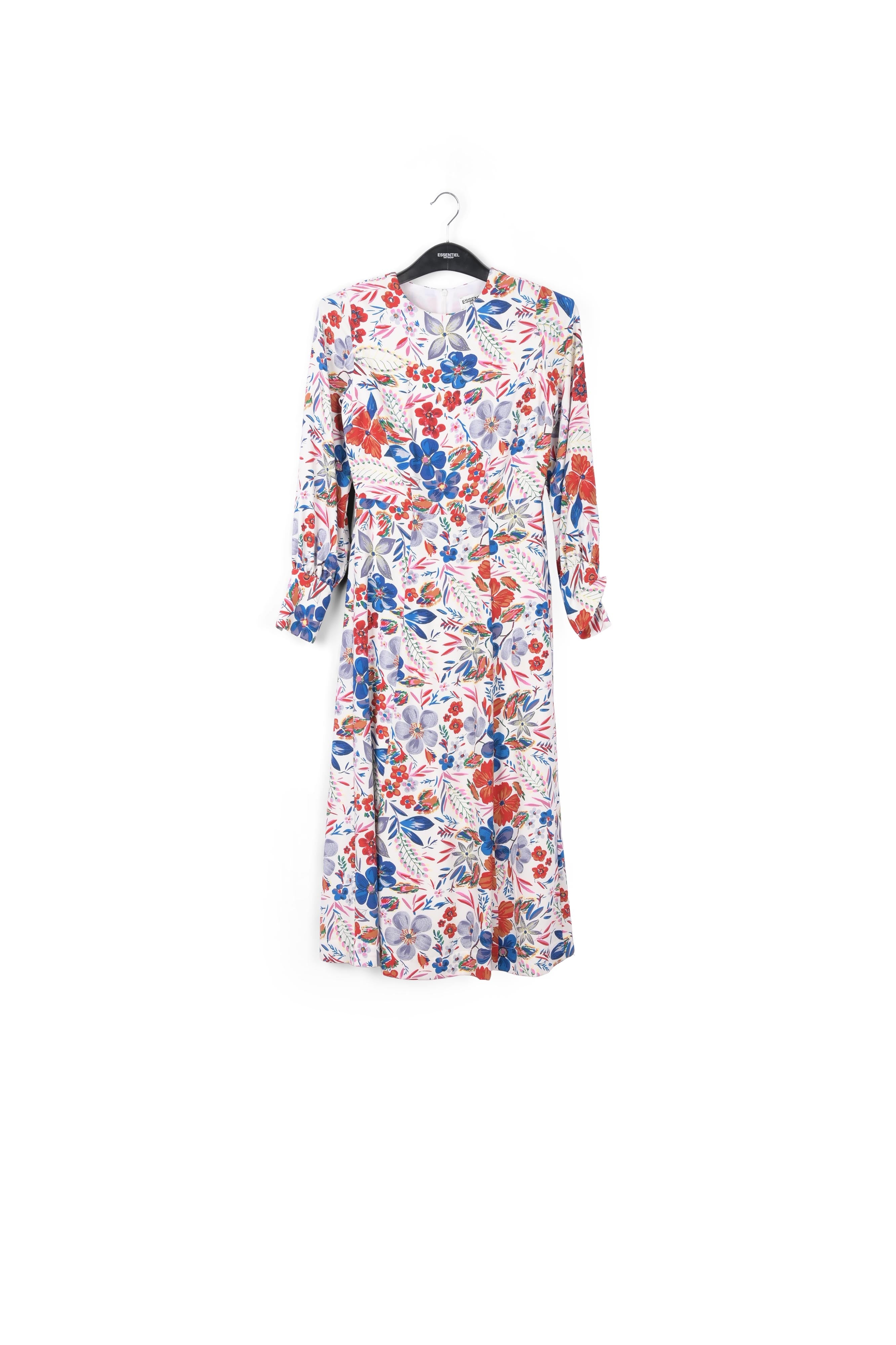 Off-white floral midi dress RE—SSENTIEL | Essentiel second hand