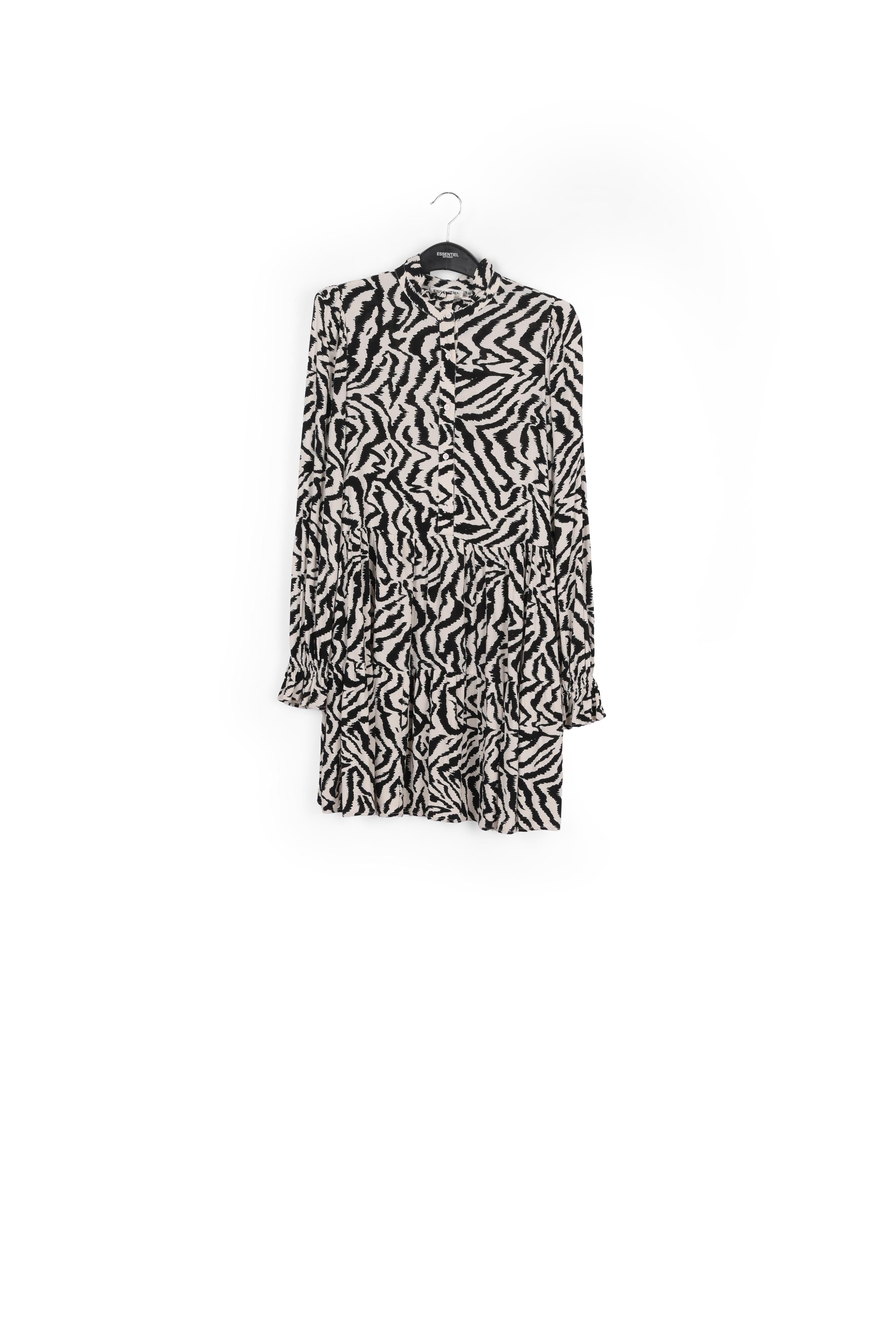 Zebra print and dots A-line mini dress RE—SSENTIEL | Essentiel second hand