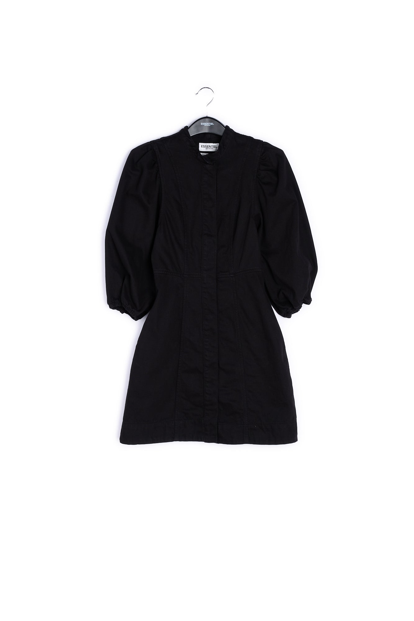 Black denim mini dress RE—SSENTIEL | Essentiel second hand