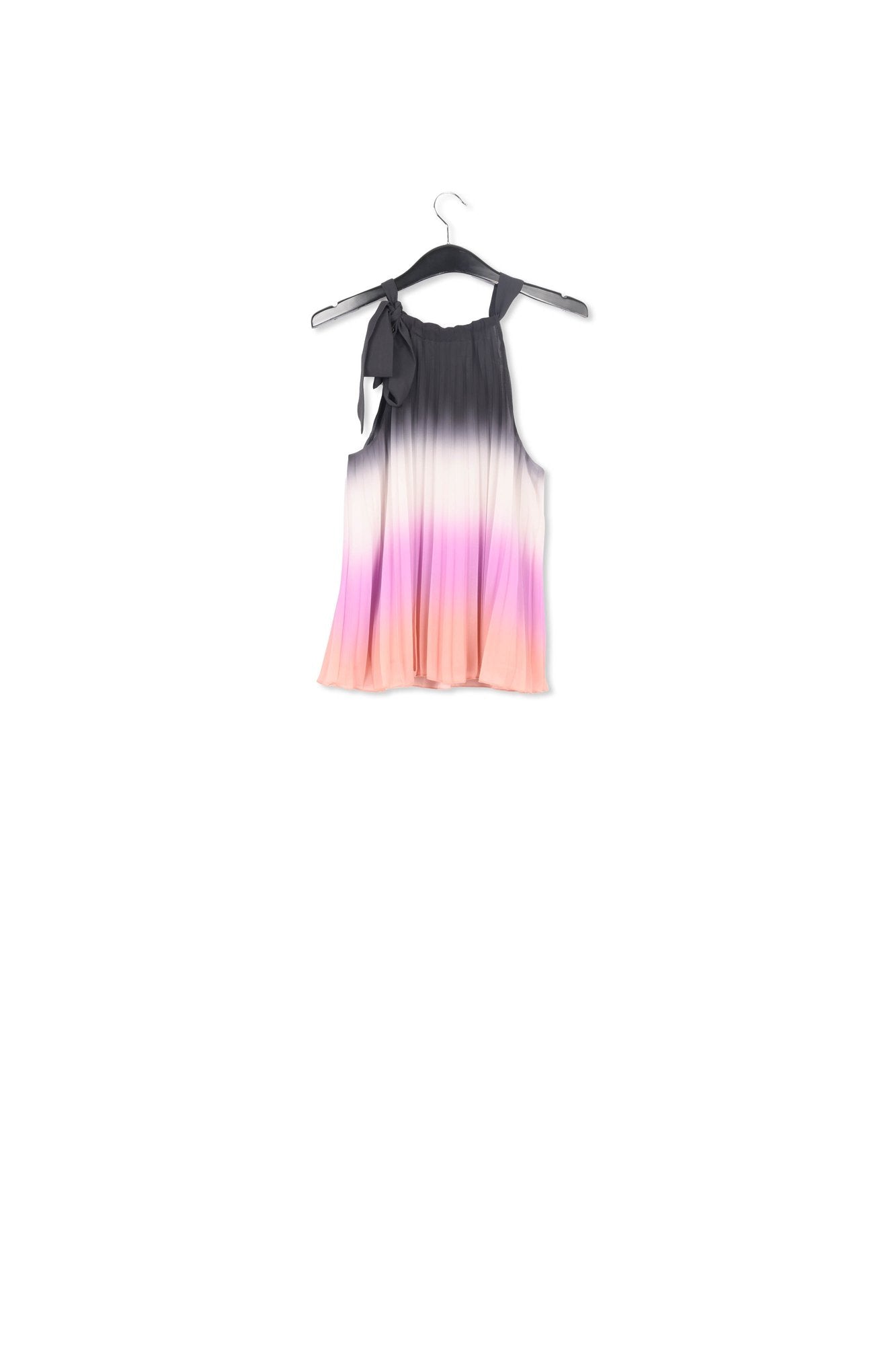 Multicolor plissé halter neck top with gradient effect RE—SSENTIEL | Essentiel second hand