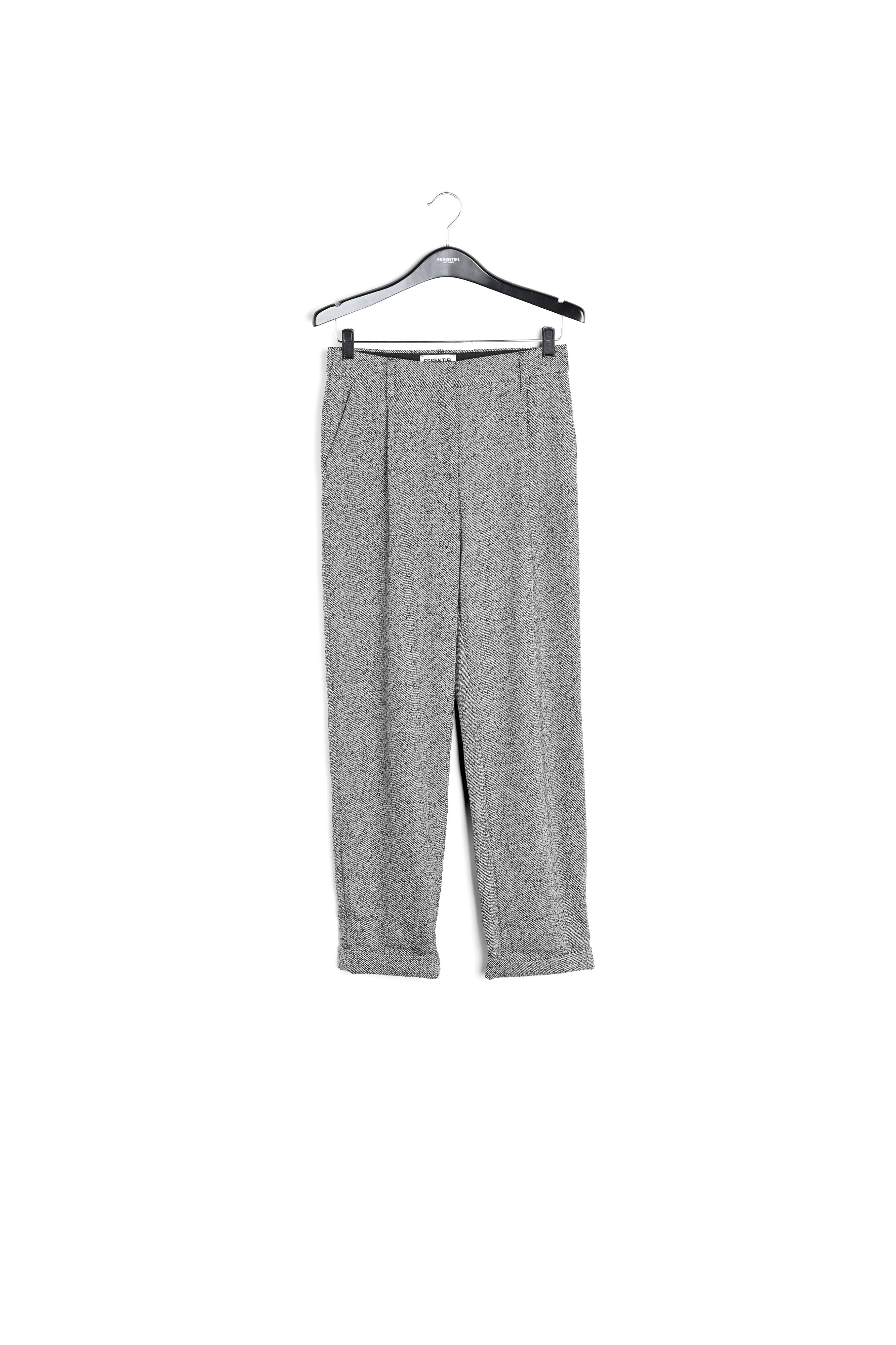 Pantalon gris mêlé aux jambes fuselées RE—SSENTIEL | Essentiel second hand
