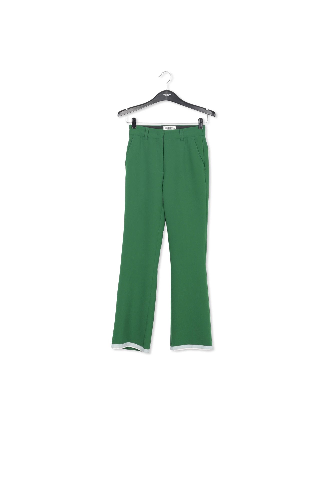 Dark green flared-fit pants RE—SSENTIEL | Essentiel second hand