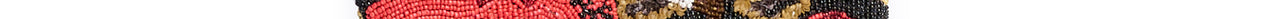 Fully beaded pouch Faume - seconde main