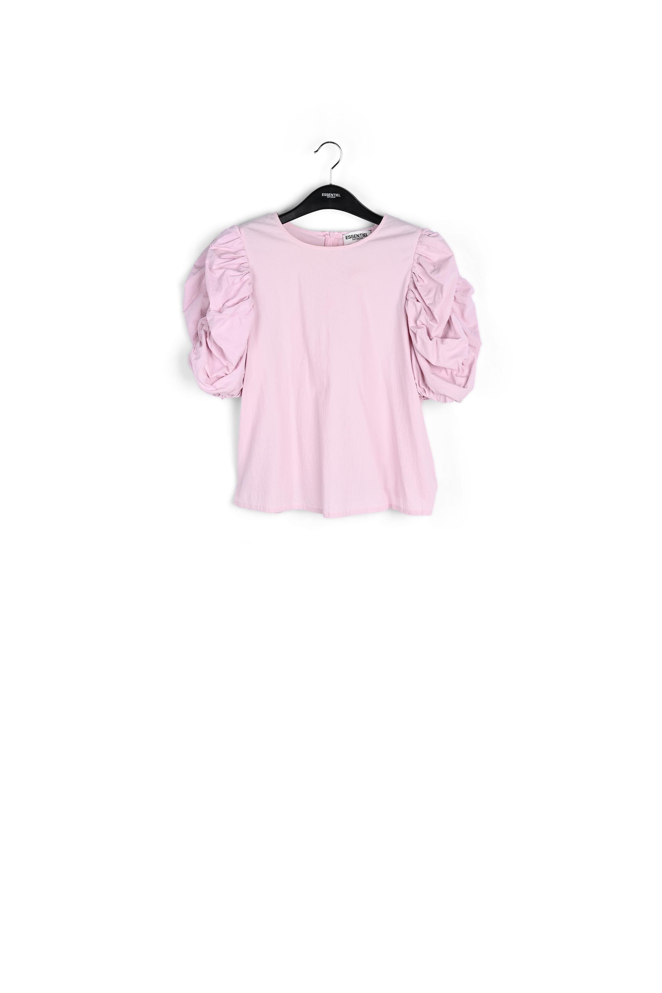 Top rose clair à manches bouffantes RE—SSENTIEL | Essentiel second hand