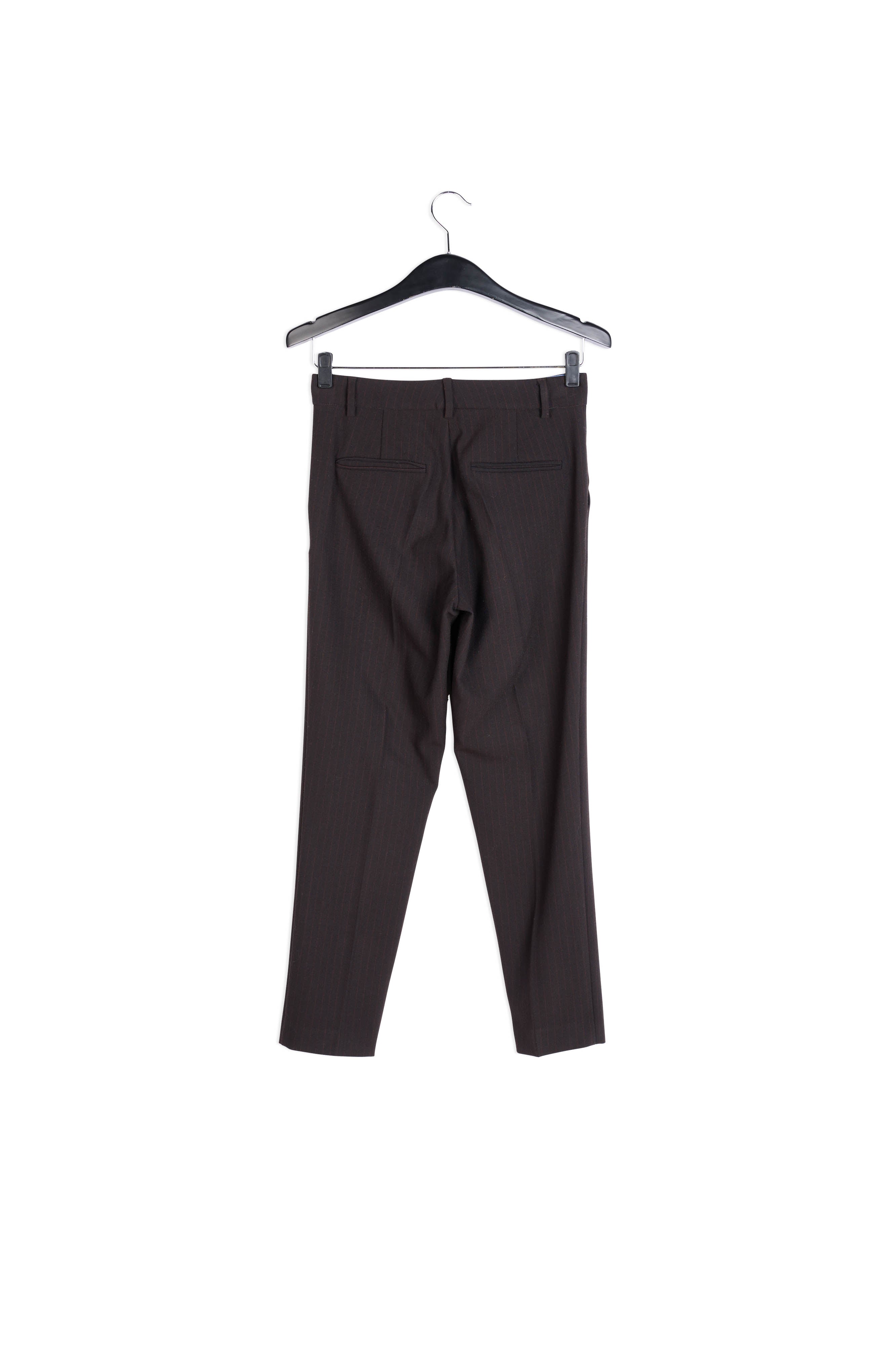 Pantalon noir à fines rayures RE—SSENTIEL | Essentiel second hand