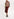 Red and black glossy snake-print midi skirt Faume - seconde main