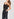 Black lace-trimmed polka dot slip top Faume - seconde main