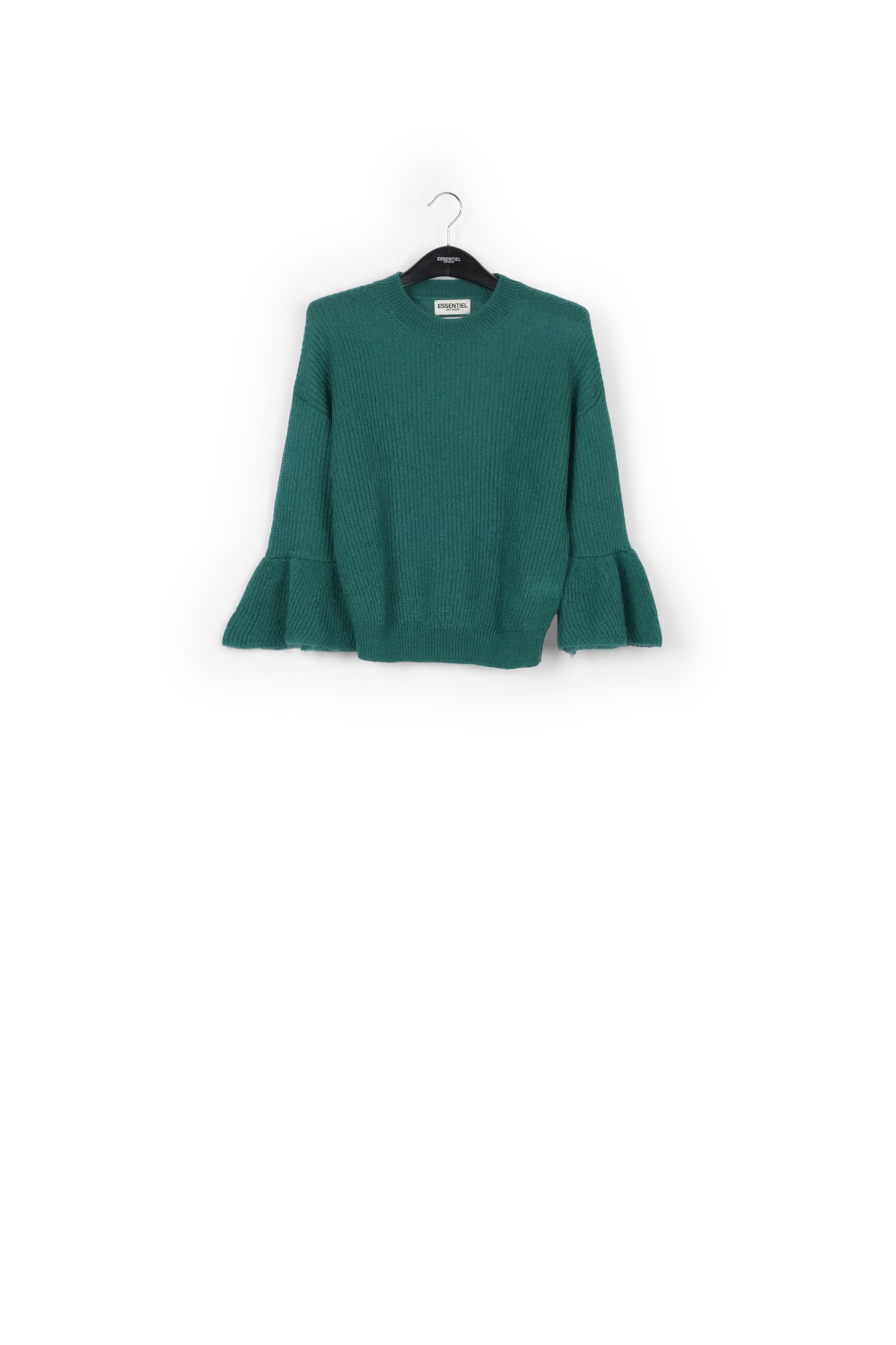 Pull vert à manches volantées RE—SSENTIEL | Essentiel second hand