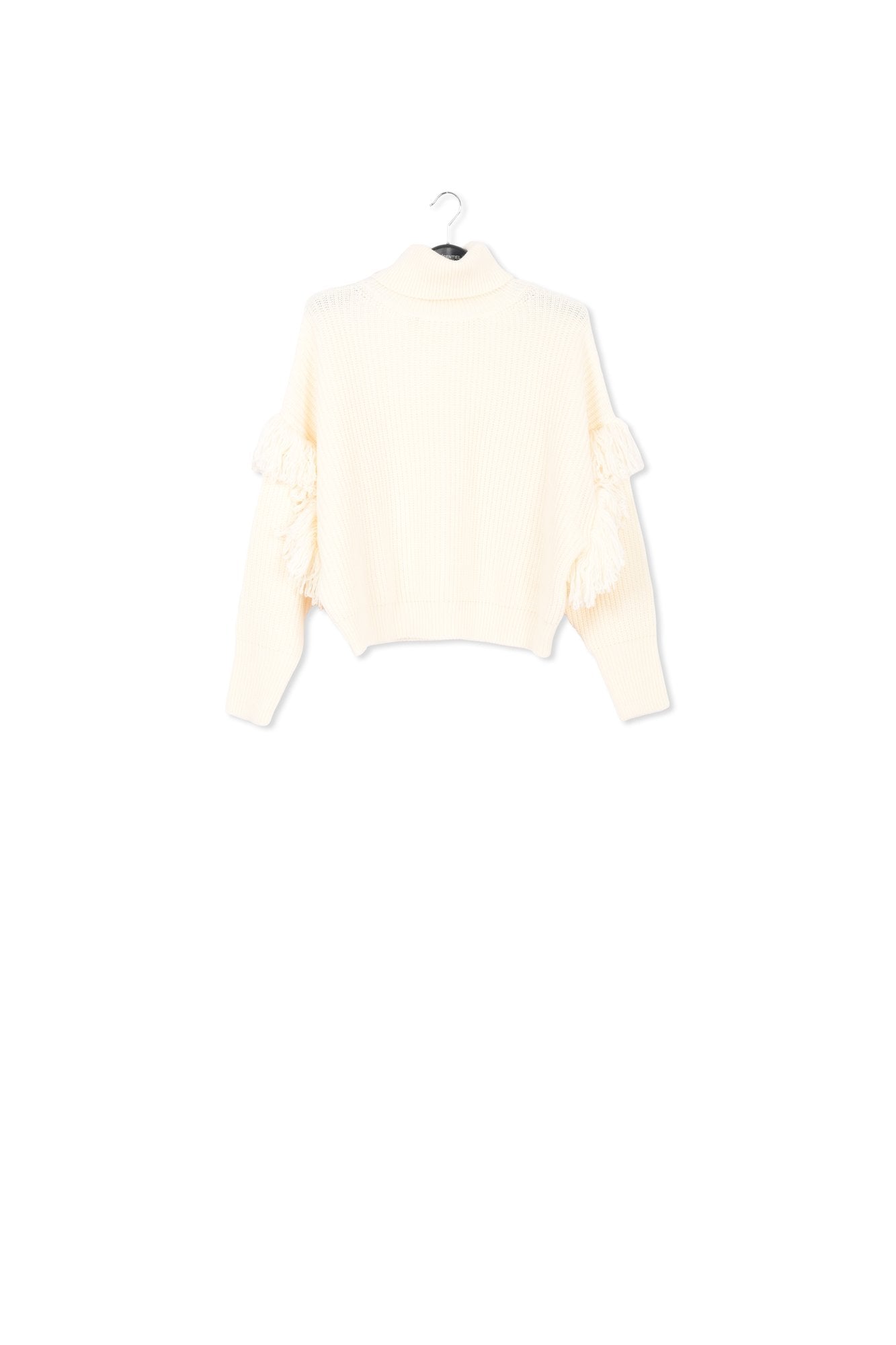 Pull en tricot écru à  franges RE—SSENTIEL | Essentiel second hand