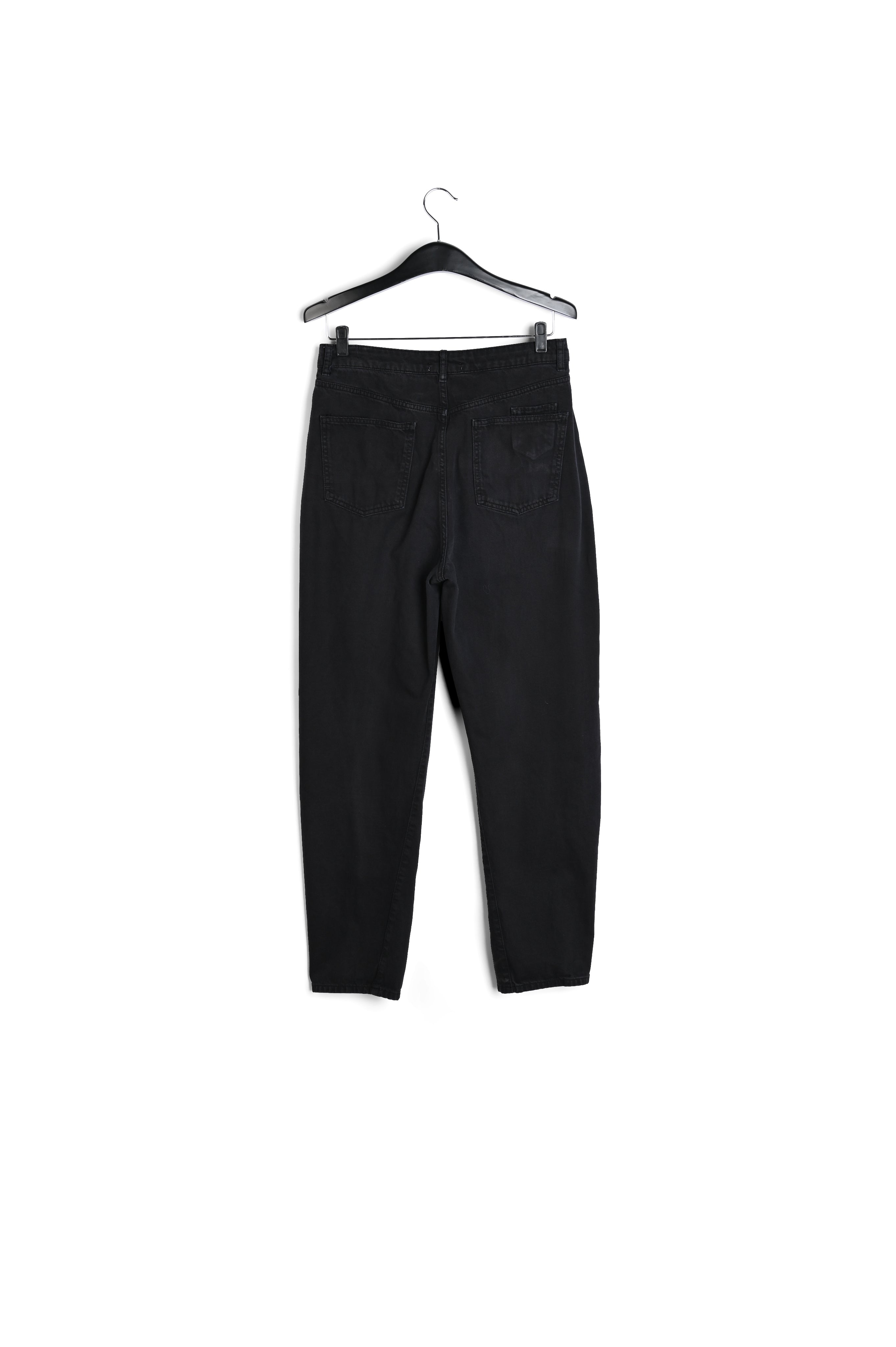 Black high-rise tapered jeans RE—SSENTIEL | Essentiel second hand