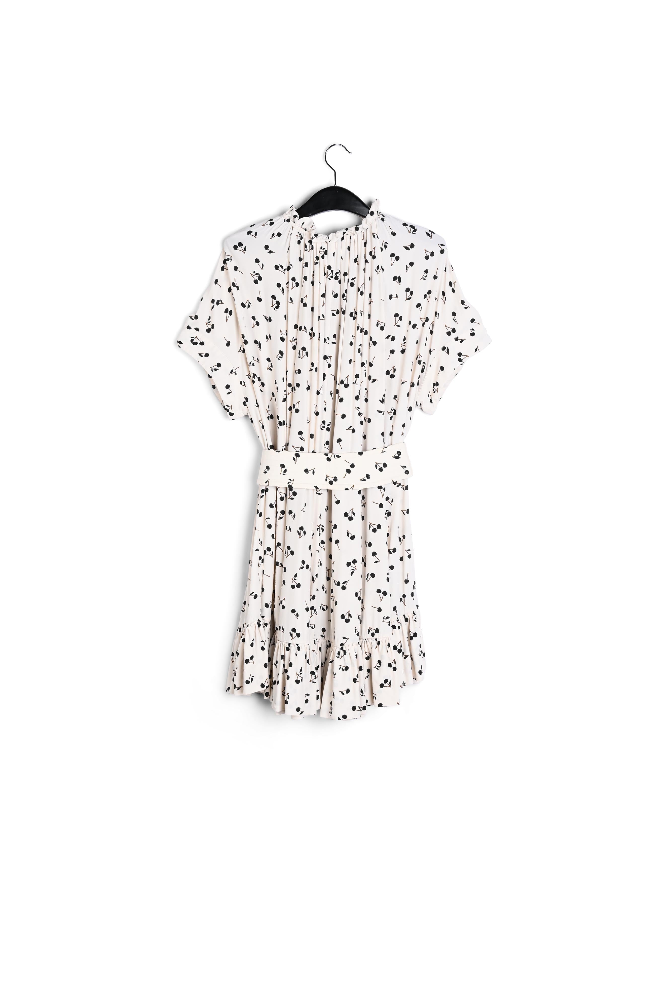 Gebroken witte kersenjurk met volants RE—SSENTIEL | Essentiel second hand