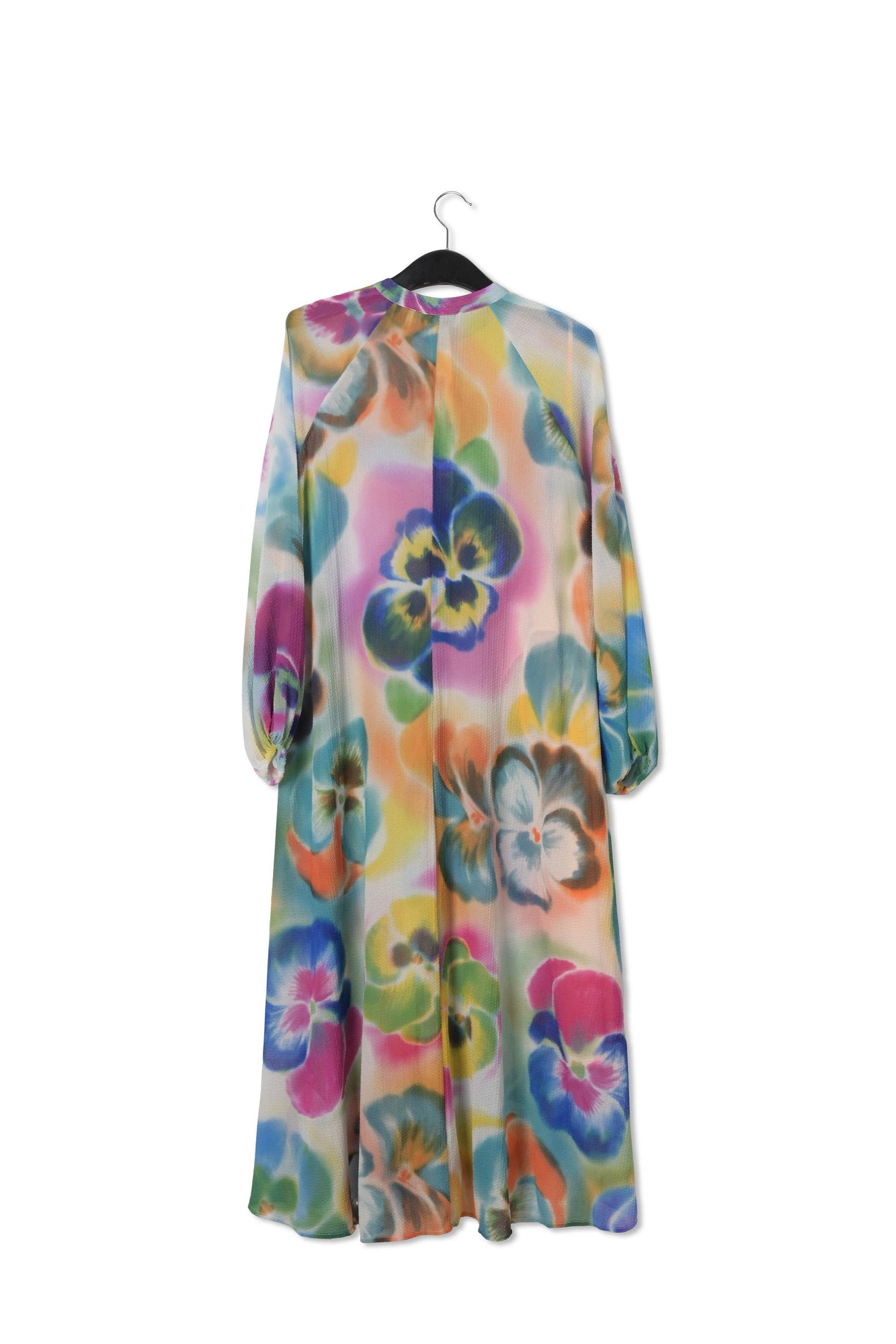 Multicolor floral print midi-length shirt dress RE—SSENTIEL | Essentiel second hand