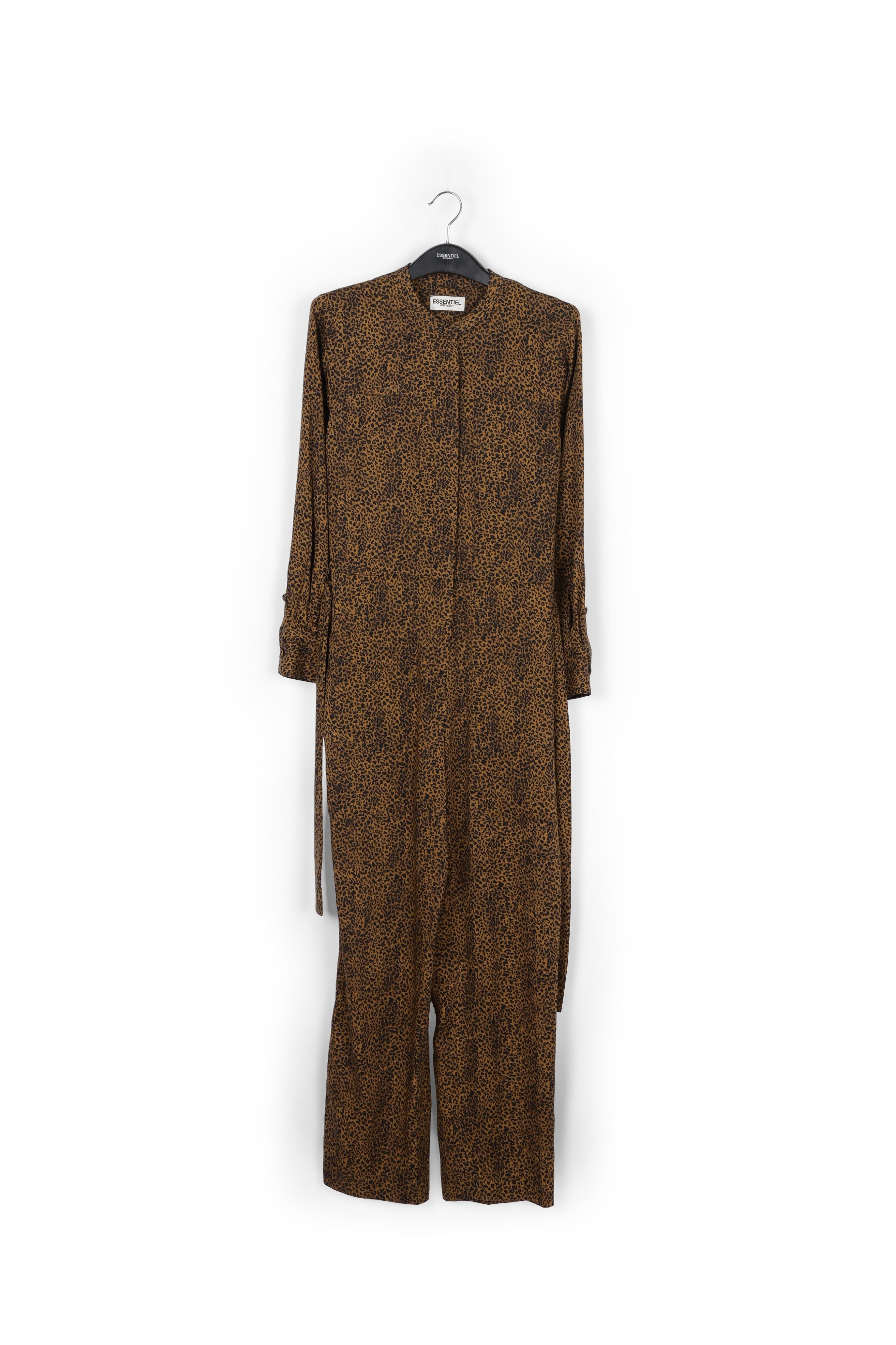 Jumpsuit with belt and leopard print RE—SSENTIEL | Essentiel second hand