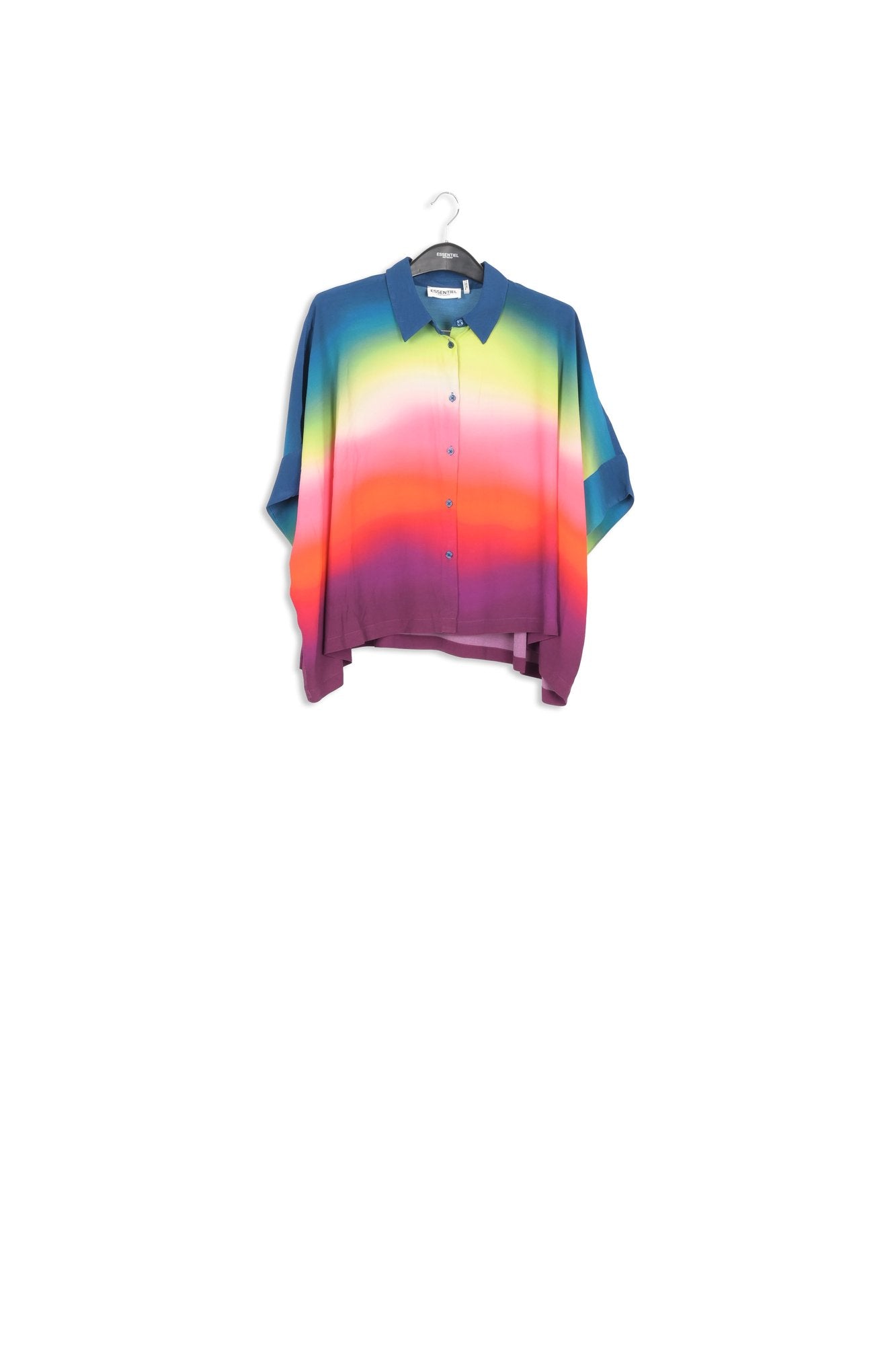 Multicolor oversized shirt with gradient effect RE—SSENTIEL | Essentiel second hand