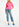 Fijn gebreide cardigan in fluoroze Faume - seconde main