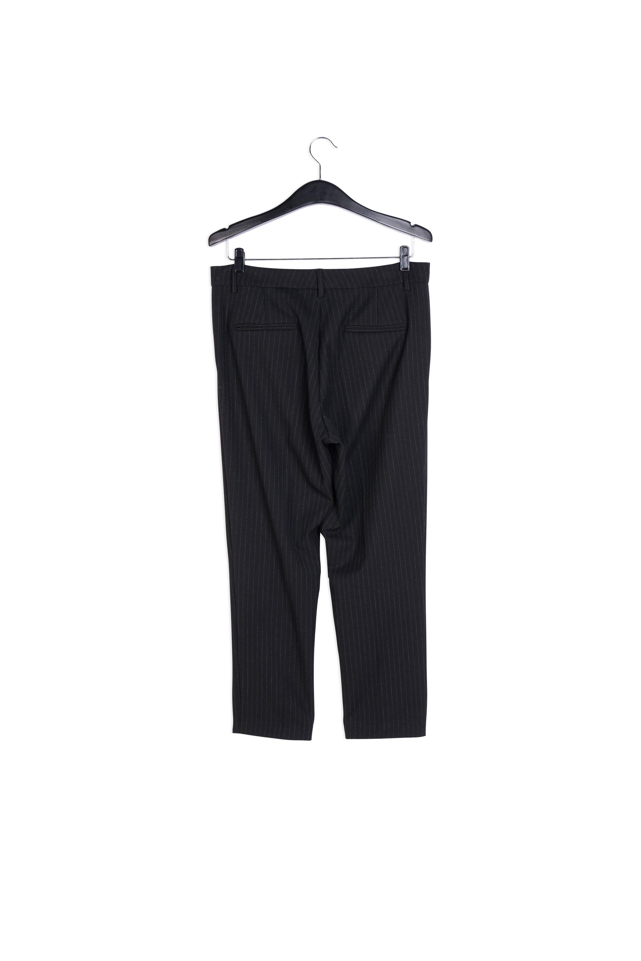 Pantalon noir à fines rayures RE—SSENTIEL | Essentiel second hand