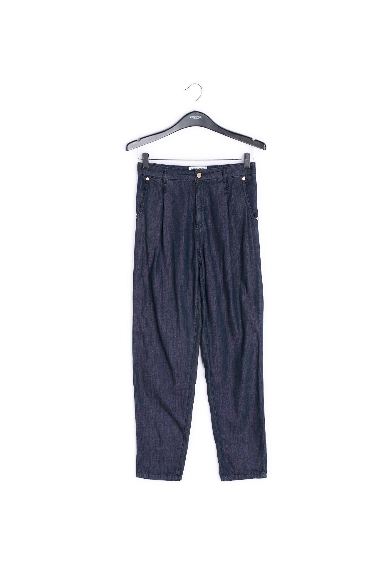 Dark blue loose-fit denim pants RE—SSENTIEL | Essentiel second hand
