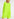 Neon yellow plissé cape-effect mini dress Faume - seconde main