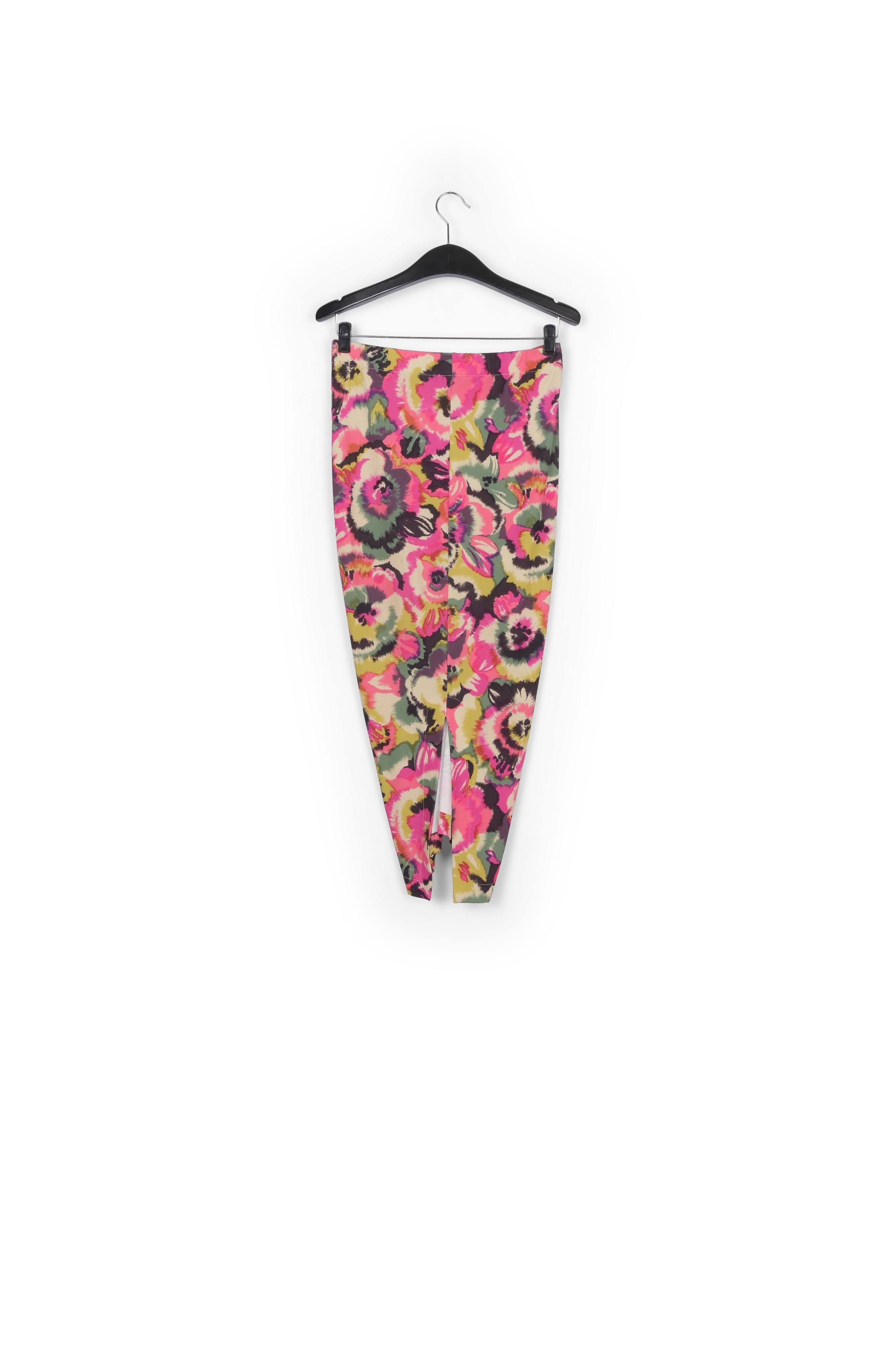 Multicolor floral-print ruched stretch-jersey midi skirt RE—SSENTIEL | Essentiel second hand