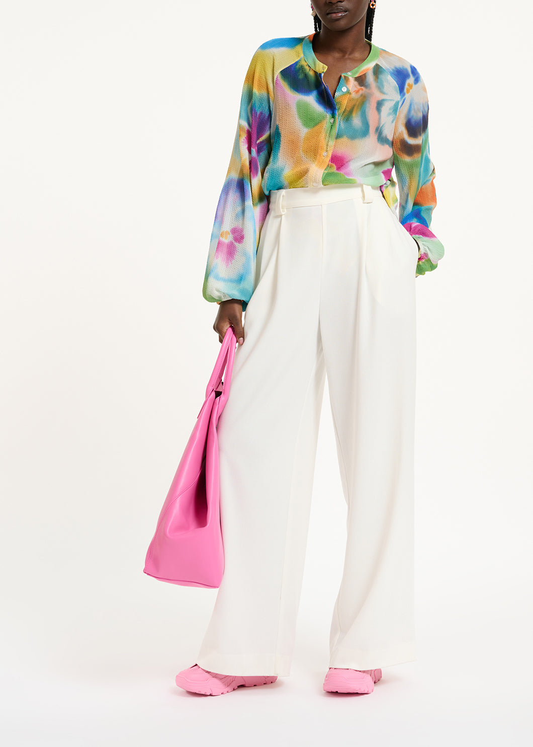 Off-white wide-leg pants RE—SSENTIEL | Essentiel second hand