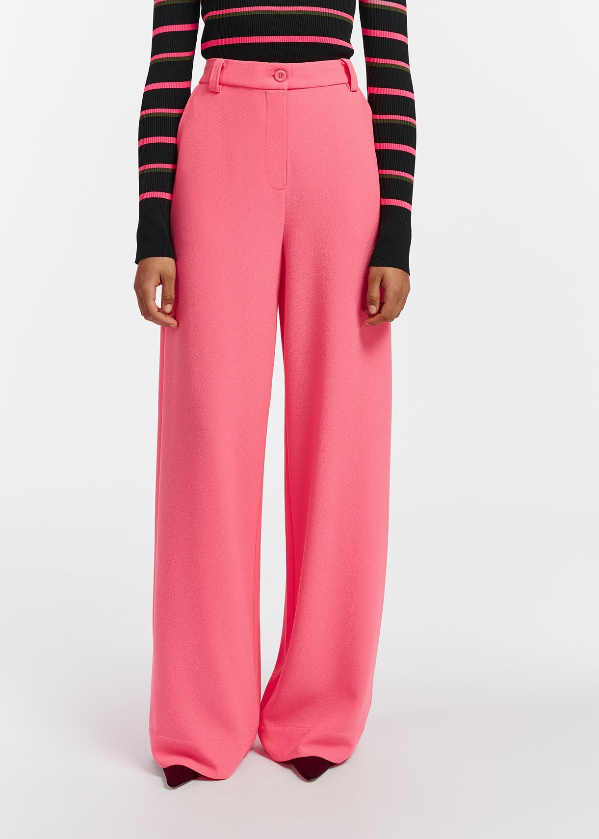 Pink wide-leg pants RE—SSENTIEL | Essentiel second hand