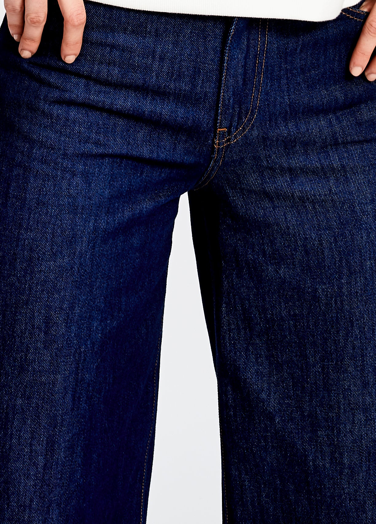 Dark blue cropped wide-leg jeans RE—SSENTIEL | Essentiel second hand