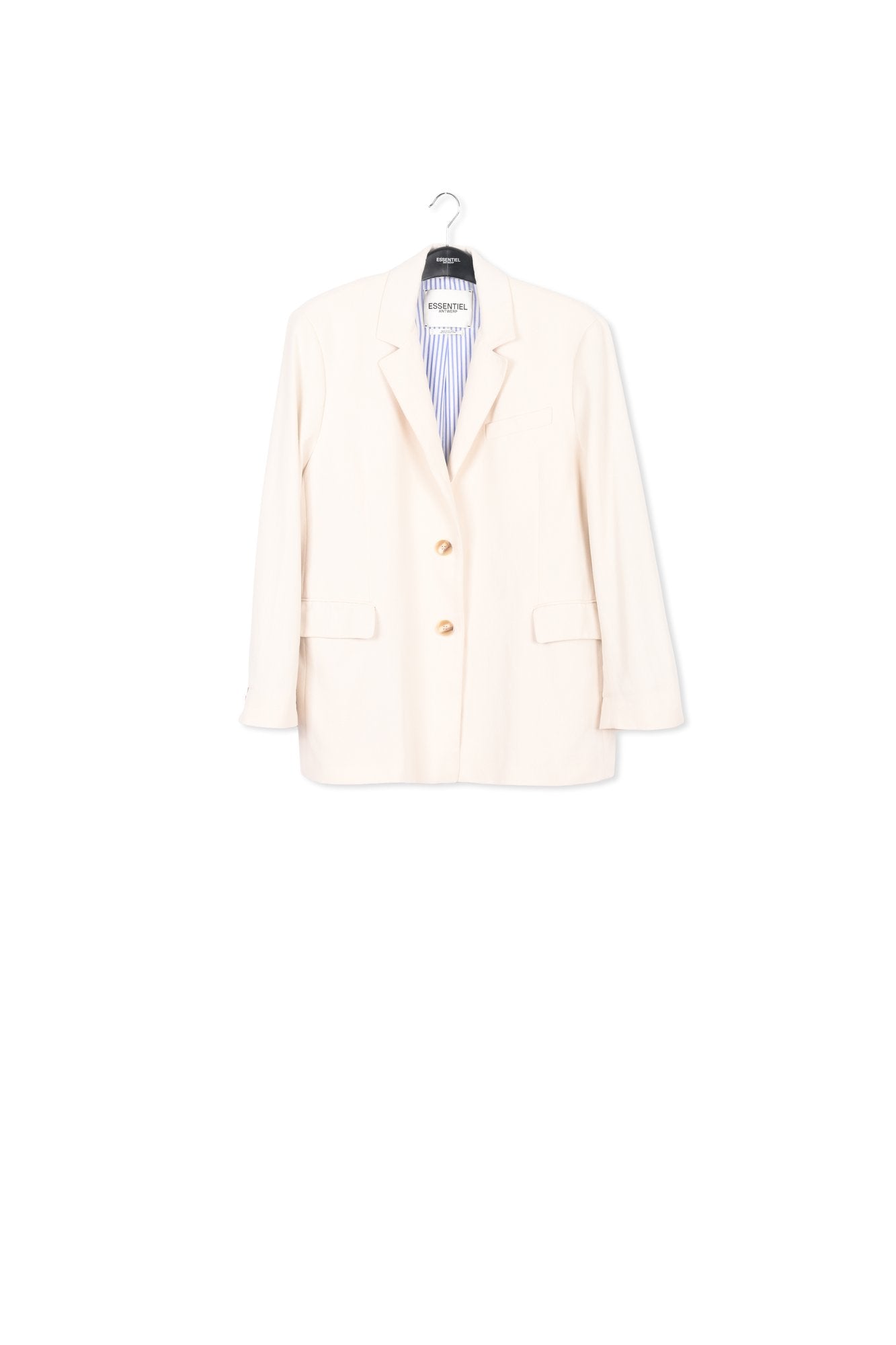 Blazer oversize en coton écru RE—SSENTIEL | Essentiel second hand