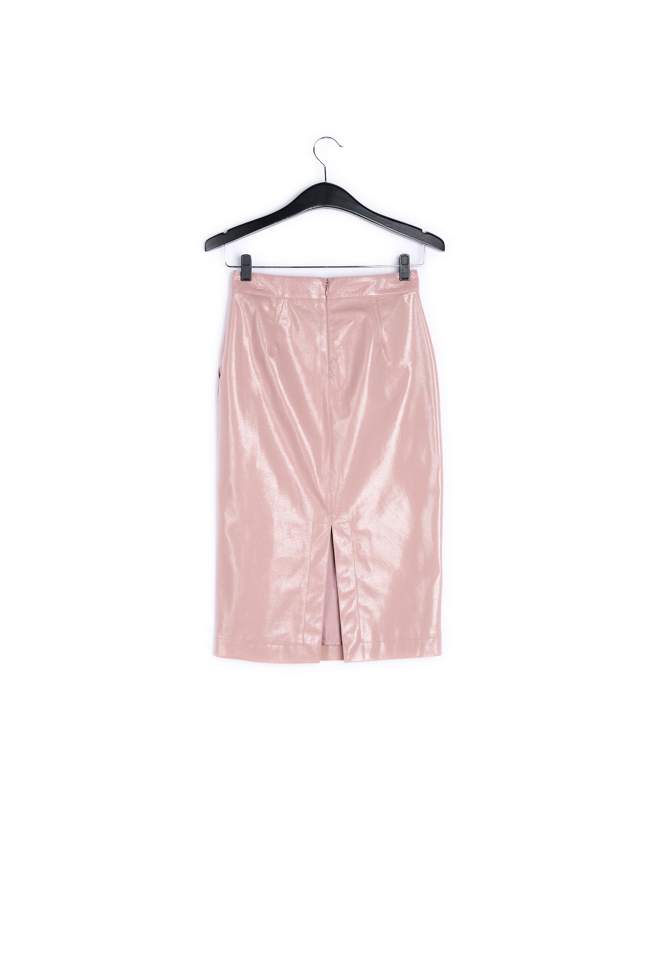 Pink leather-look pencil skirt RE—SSENTIEL | Essentiel second hand