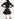 Black mini dress with holographic polka dots Faume - seconde main