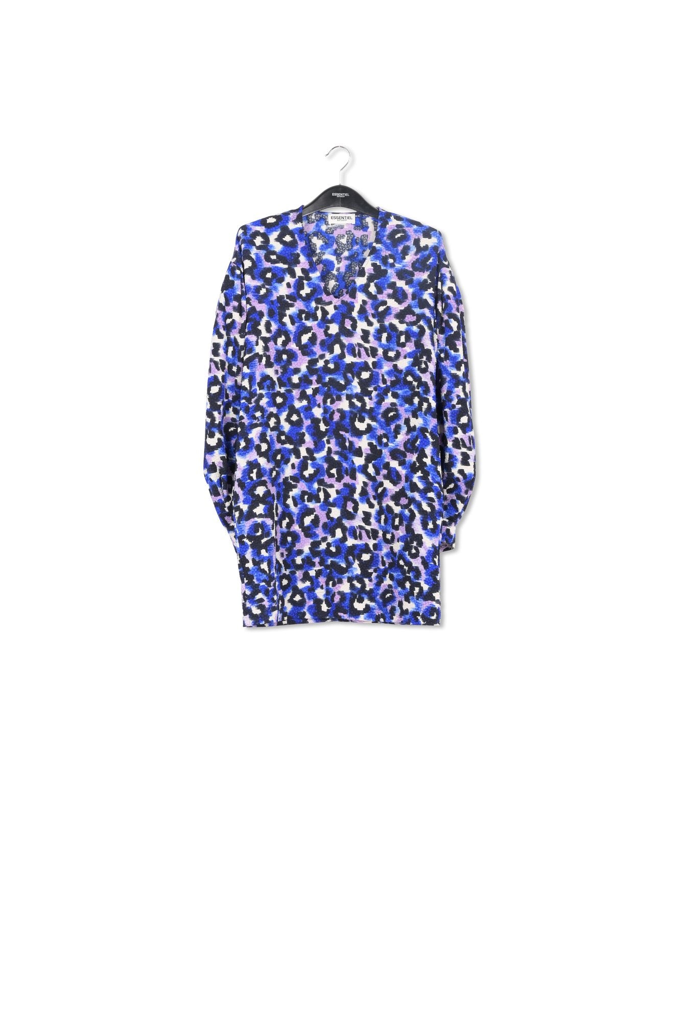 Mini robe léopard bleu et lilas RE—SSENTIEL | Essentiel second hand
