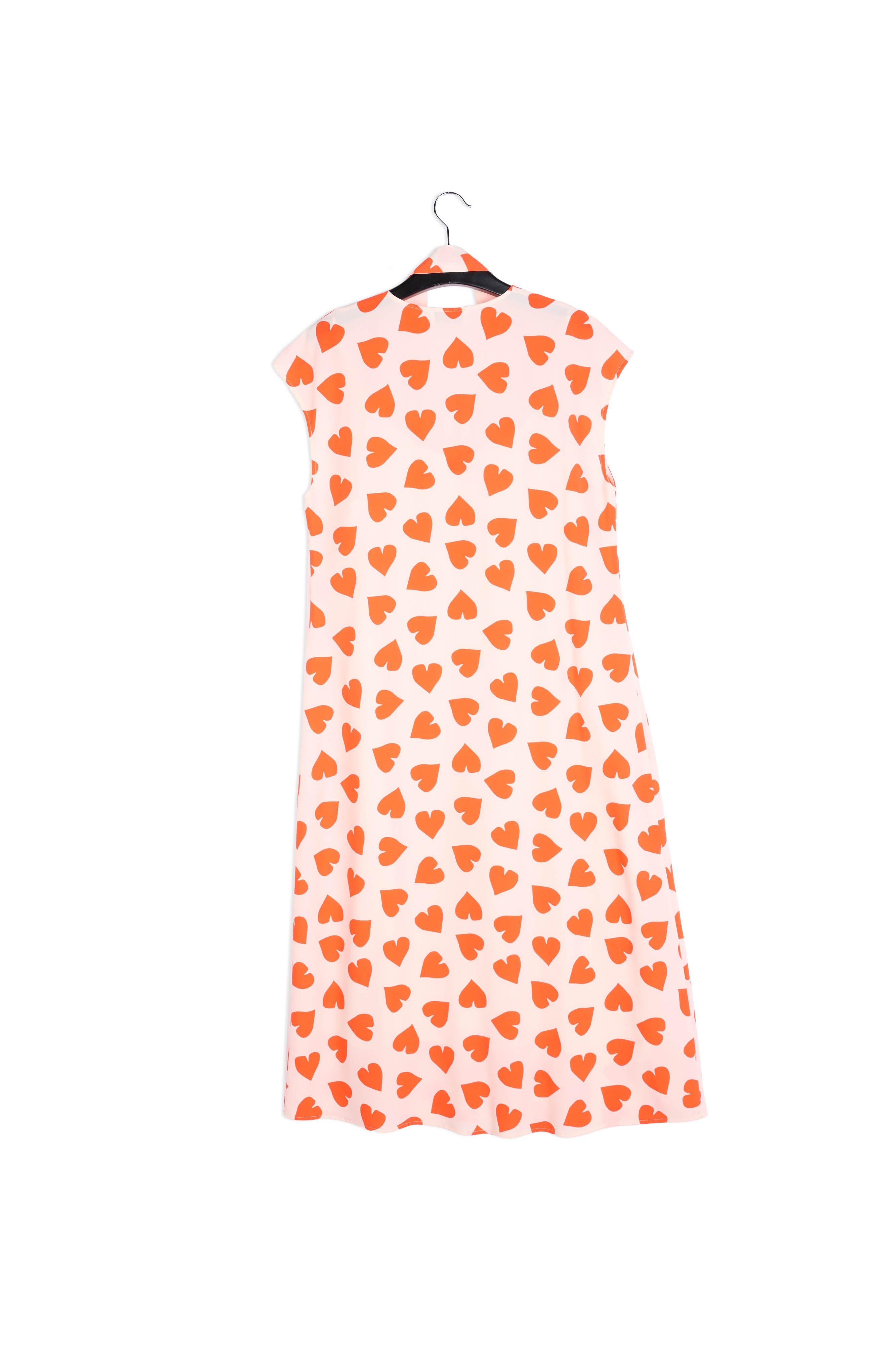 Red heart print summer dress RE—SSENTIEL | Essentiel second hand