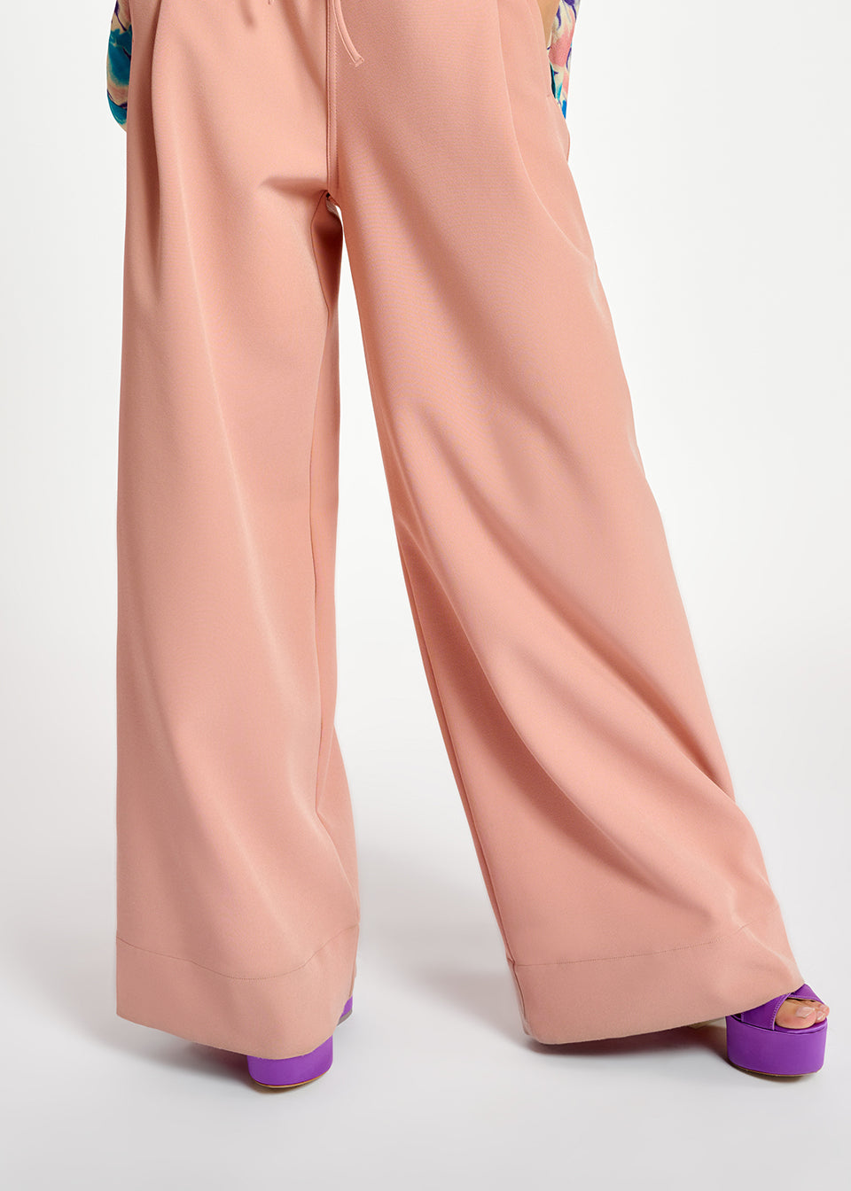 Vintage pink wide-leg pants RE—SSENTIEL | Essentiel second hand