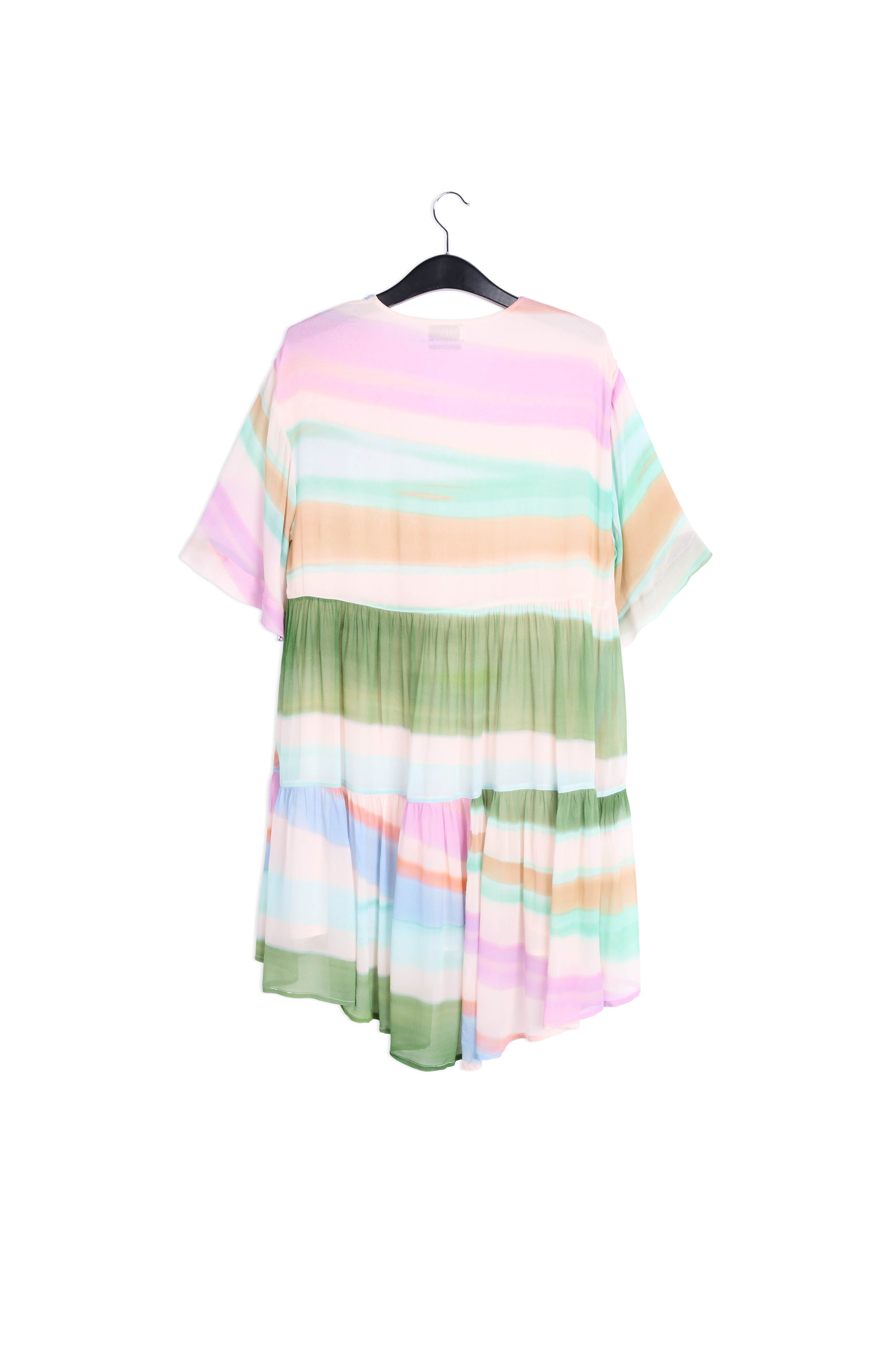 Kleurrijke mini-jurk met volants RE—SSENTIEL | Essentiel second hand