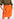 Orange high-waisted mini skirt Faume - seconde main